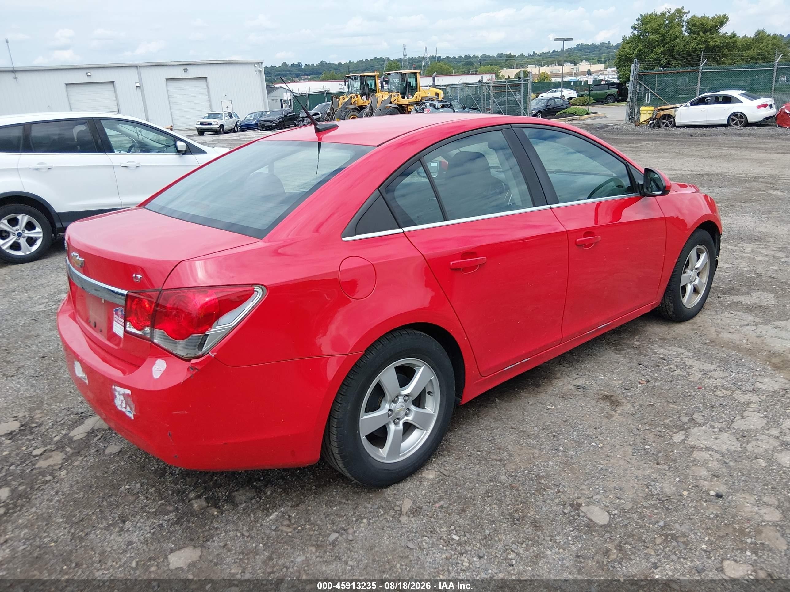 2014 Chevrolet Cruze 1lt Auto Red vin: 1G1PC5SB1E7476895