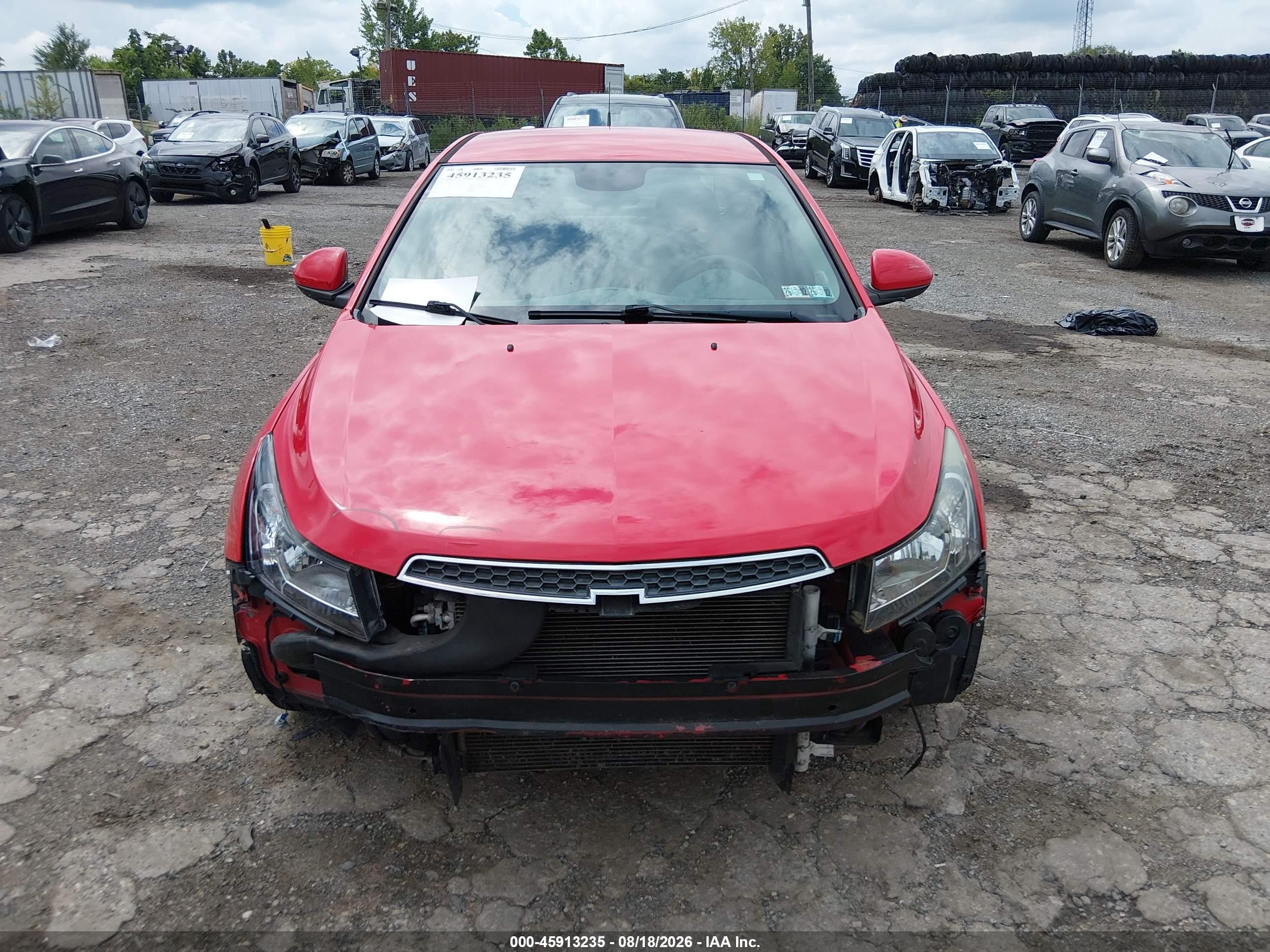 2014 Chevrolet Cruze 1lt Auto Red vin: 1G1PC5SB1E7476895