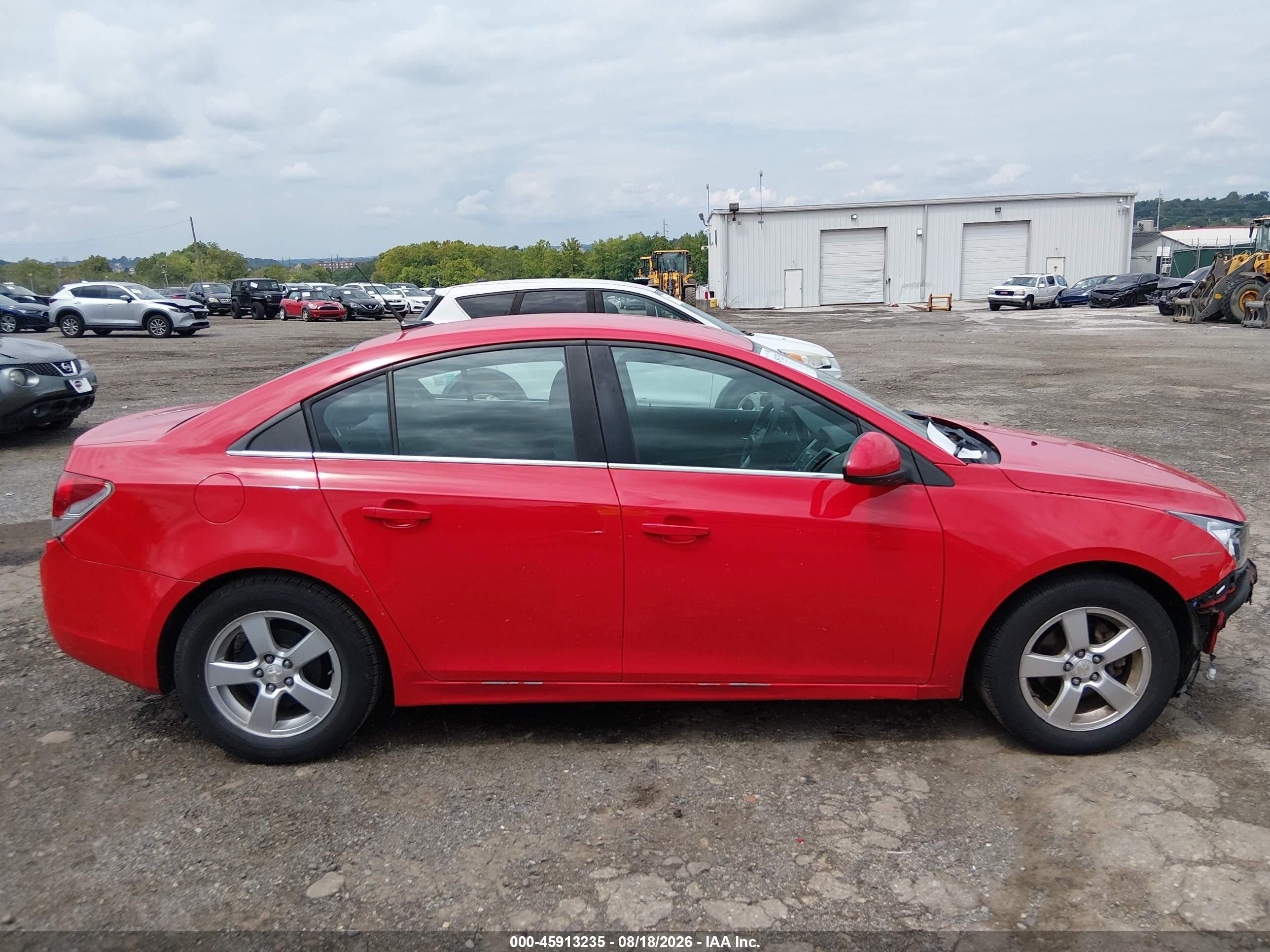 2014 Chevrolet Cruze 1lt Auto Red vin: 1G1PC5SB1E7476895