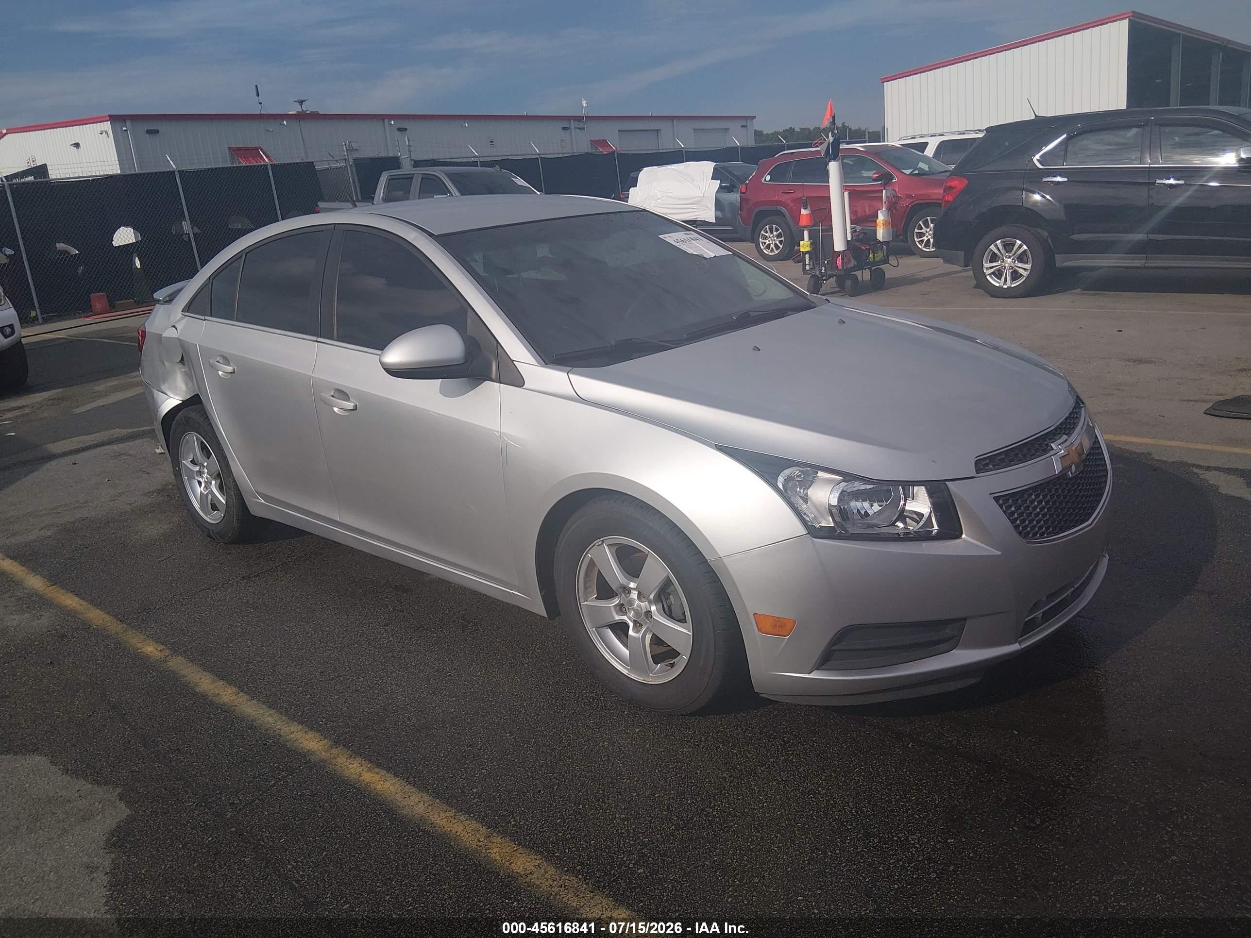 2014 Chevrolet Cruze 1lt Auto Silver vin: 1G1PC5SB1E7479831