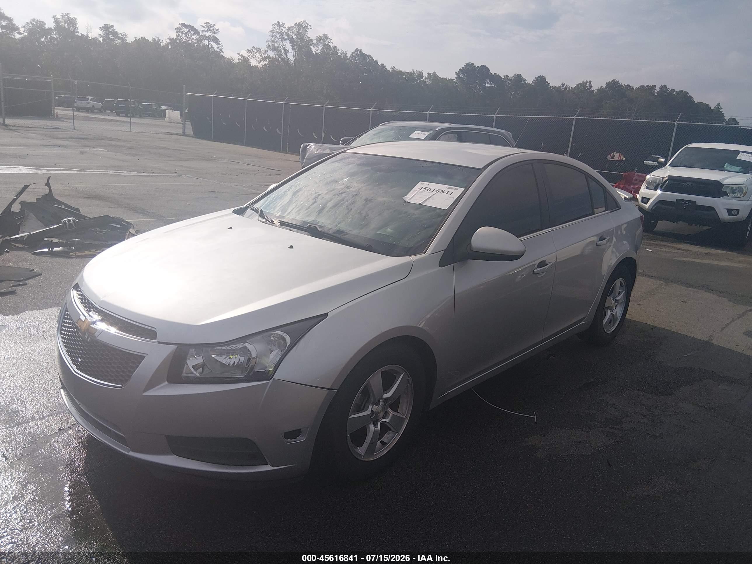 2014 Chevrolet Cruze 1lt Auto Silver vin: 1G1PC5SB1E7479831