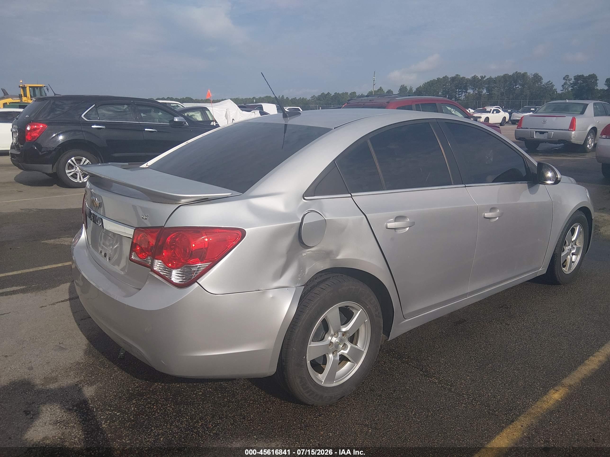 2014 Chevrolet Cruze 1lt Auto Silver vin: 1G1PC5SB1E7479831