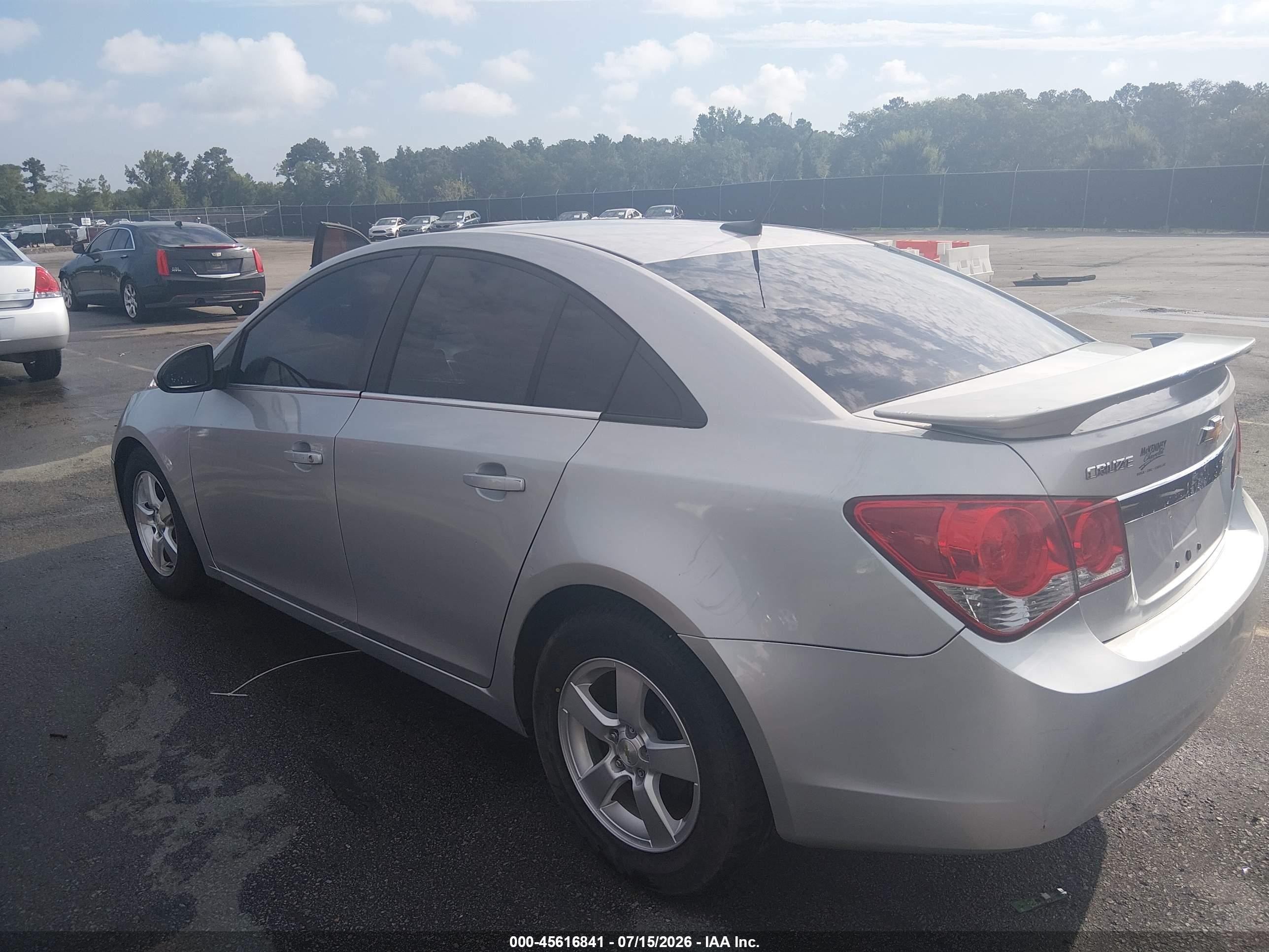 2014 Chevrolet Cruze 1lt Auto Silver vin: 1G1PC5SB1E7479831
