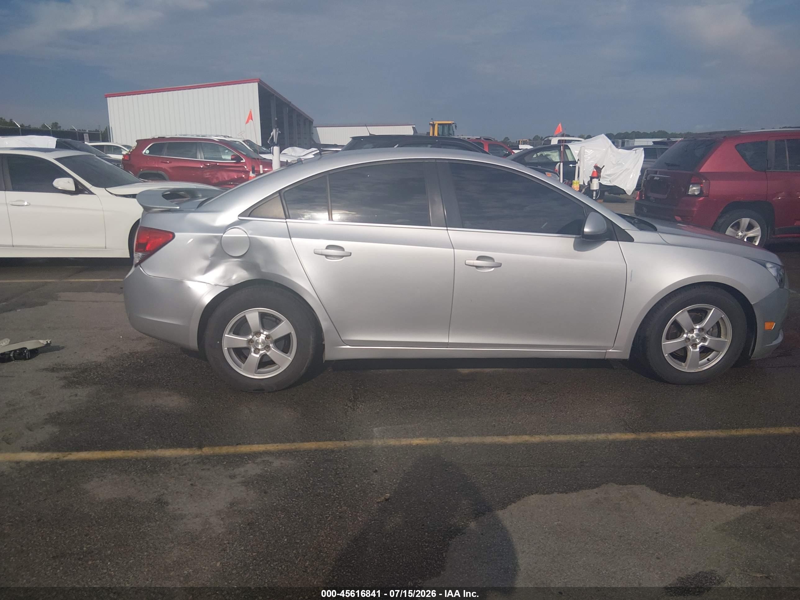 2014 Chevrolet Cruze 1lt Auto Silver vin: 1G1PC5SB1E7479831