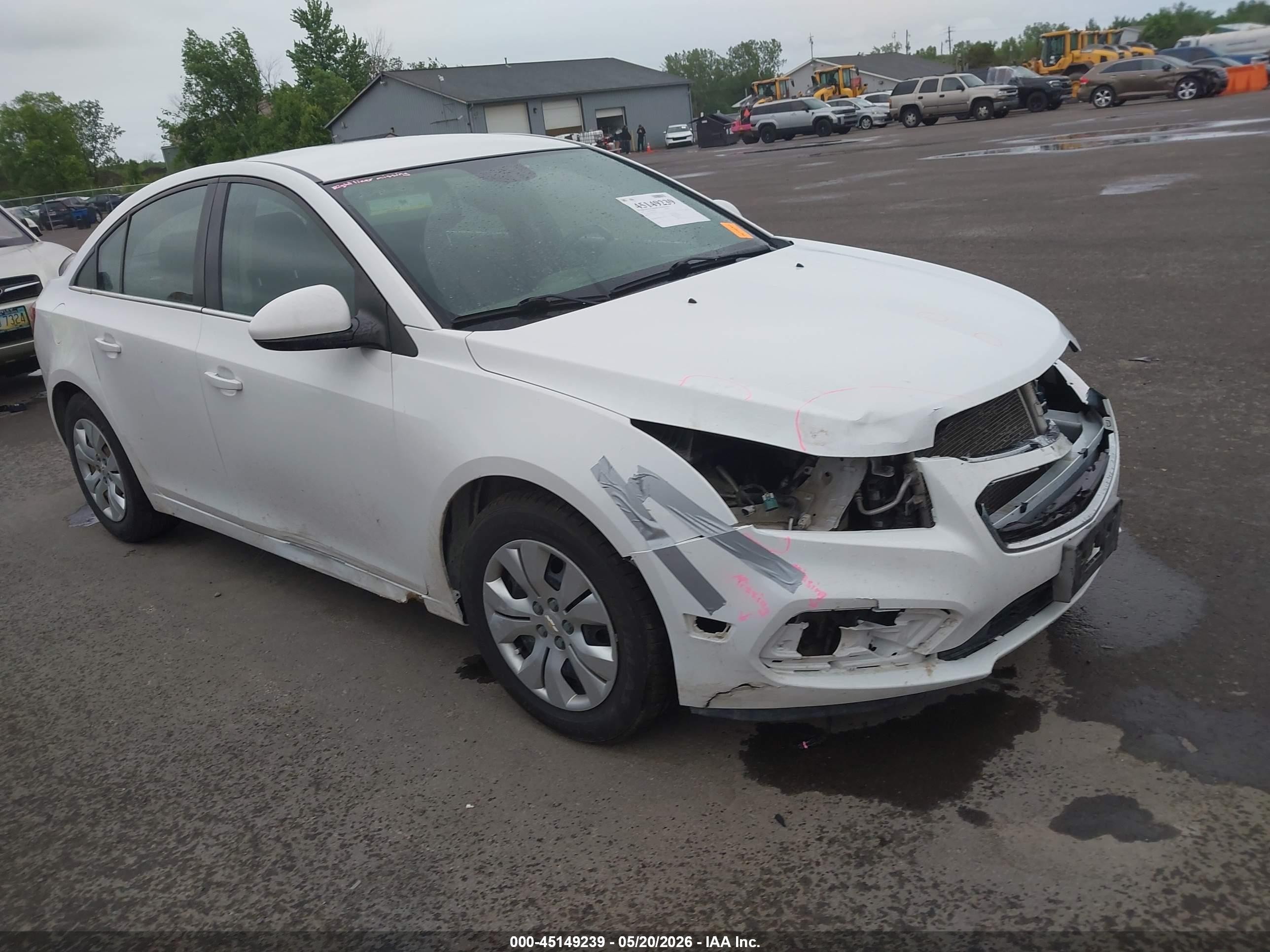 2015 Chevrolet Cruze 1lt Auto White vin: 1G1PC5SB1F7104961