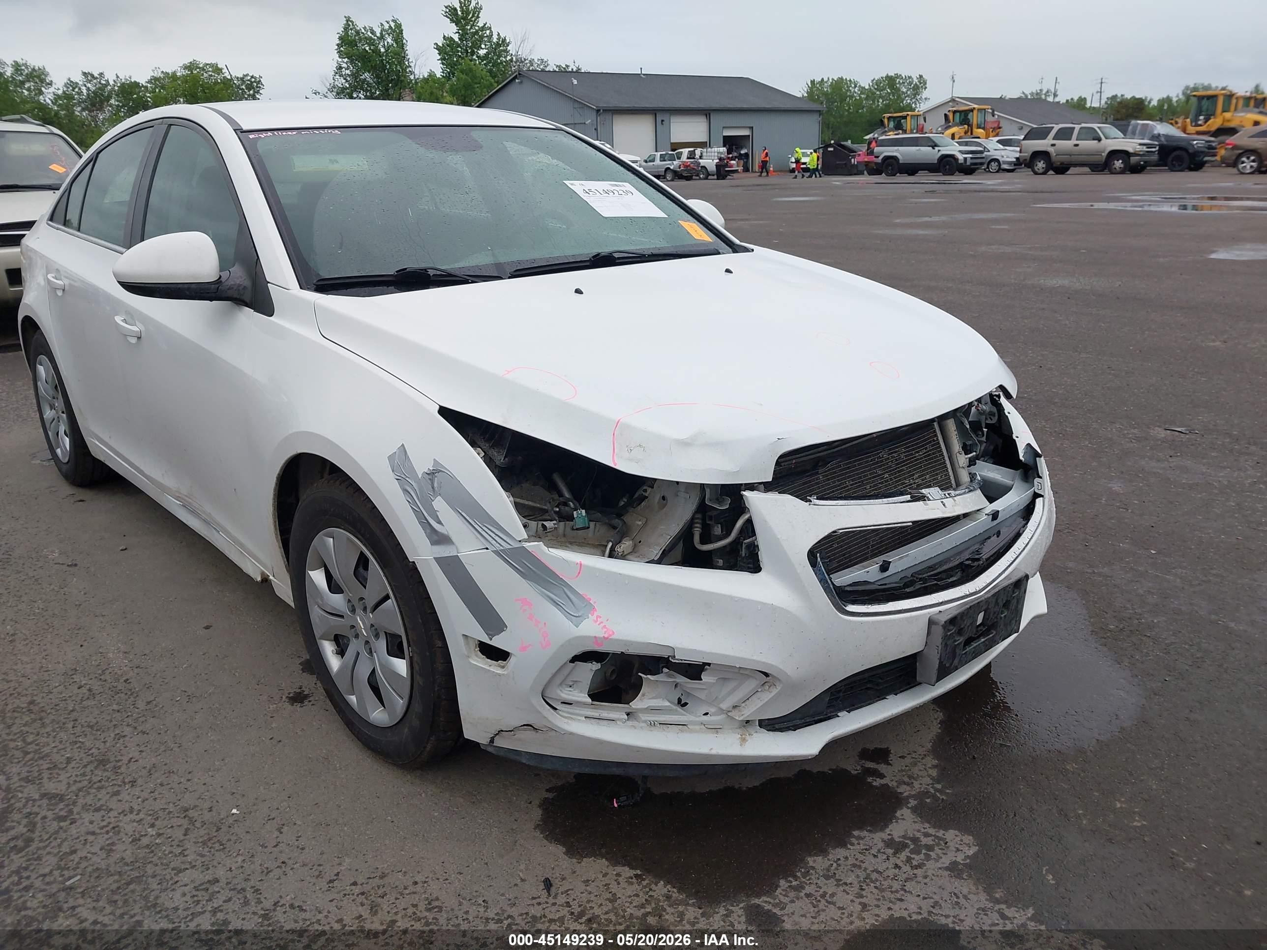 2015 Chevrolet Cruze 1lt Auto White vin: 1G1PC5SB1F7104961
