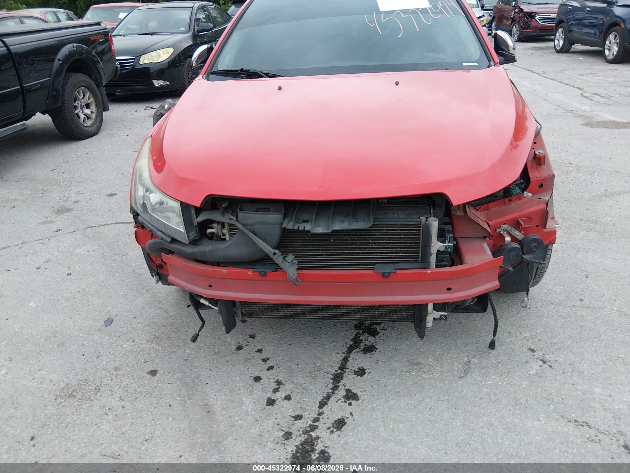 2015 Chevrolet Cruze 1lt Auto Красный vin: 1G1PC5SB1F7114681