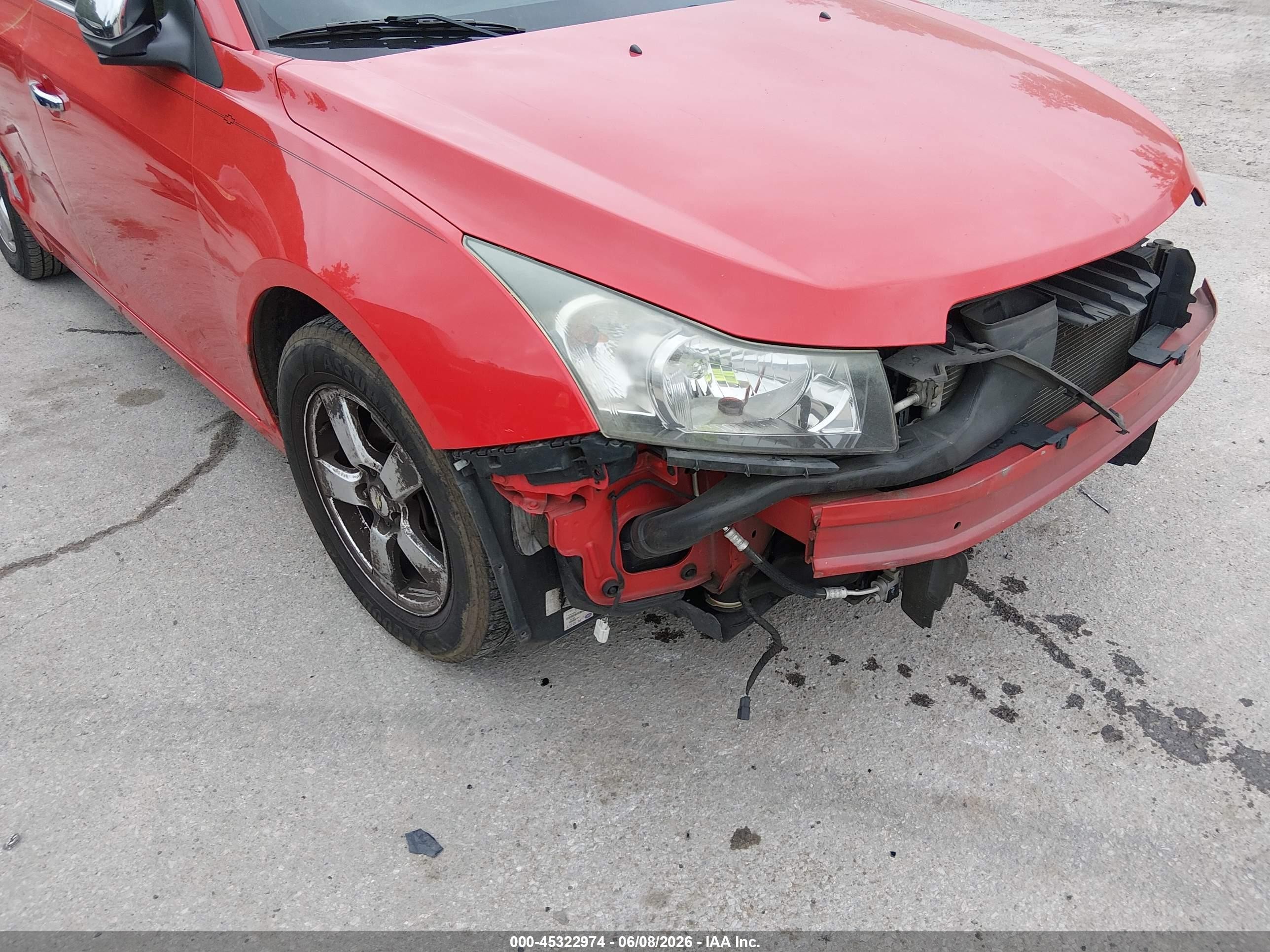 2015 Chevrolet Cruze 1lt Auto Красный vin: 1G1PC5SB1F7114681