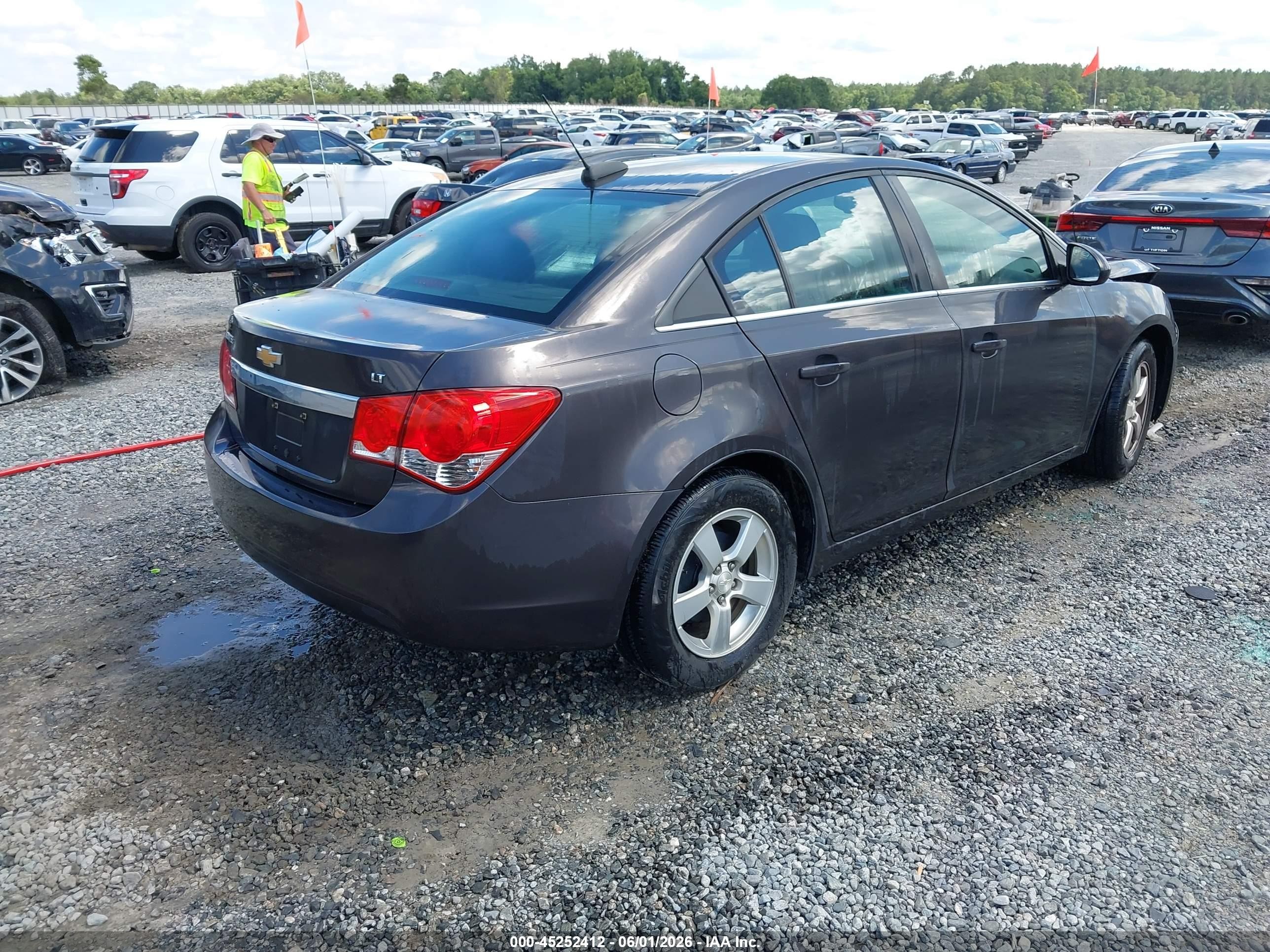 2015 Chevrolet Cruze 1lt Auto Black vin: 1G1PC5SB1F7133957