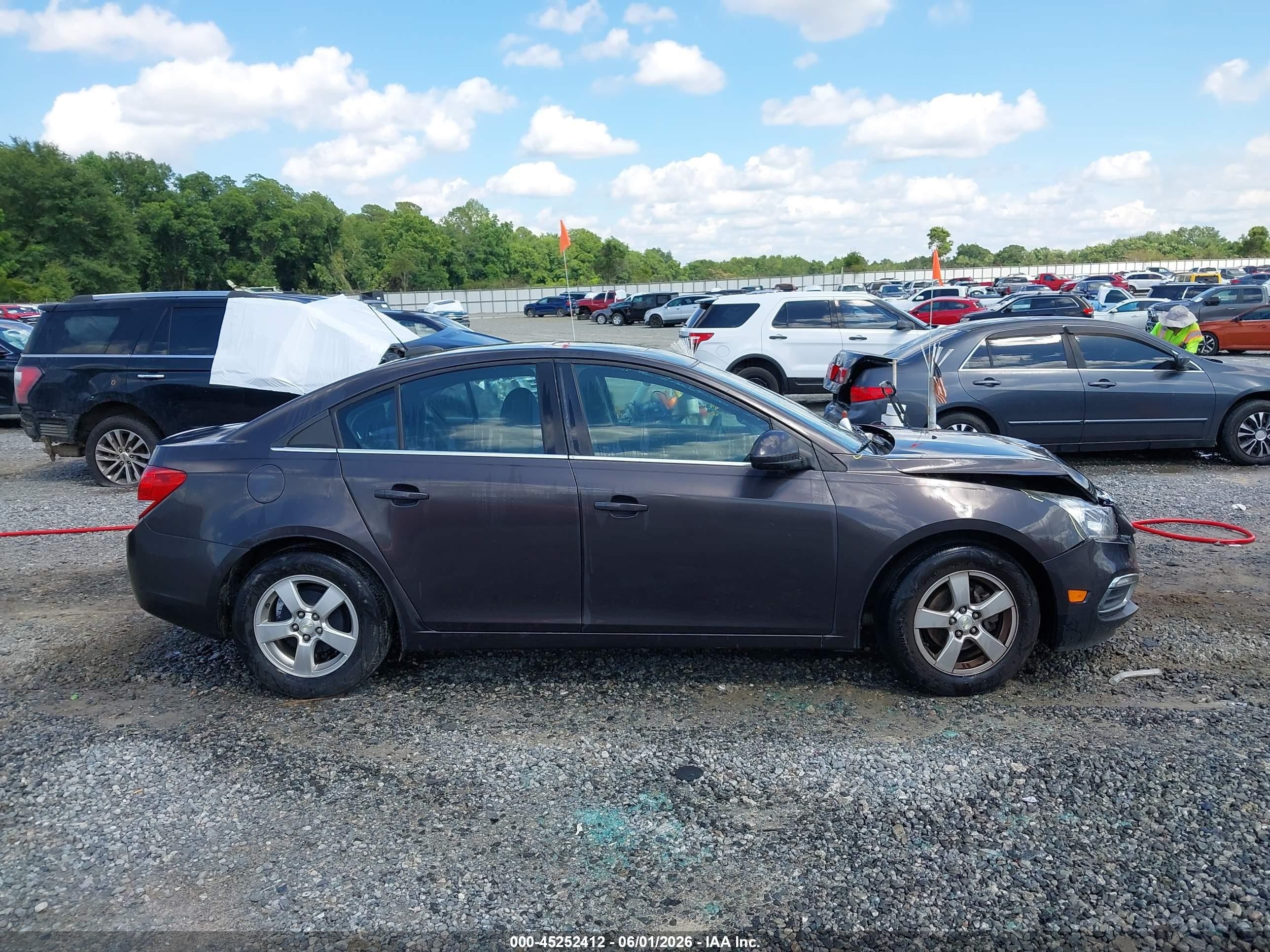 2015 Chevrolet Cruze 1lt Auto Black vin: 1G1PC5SB1F7133957