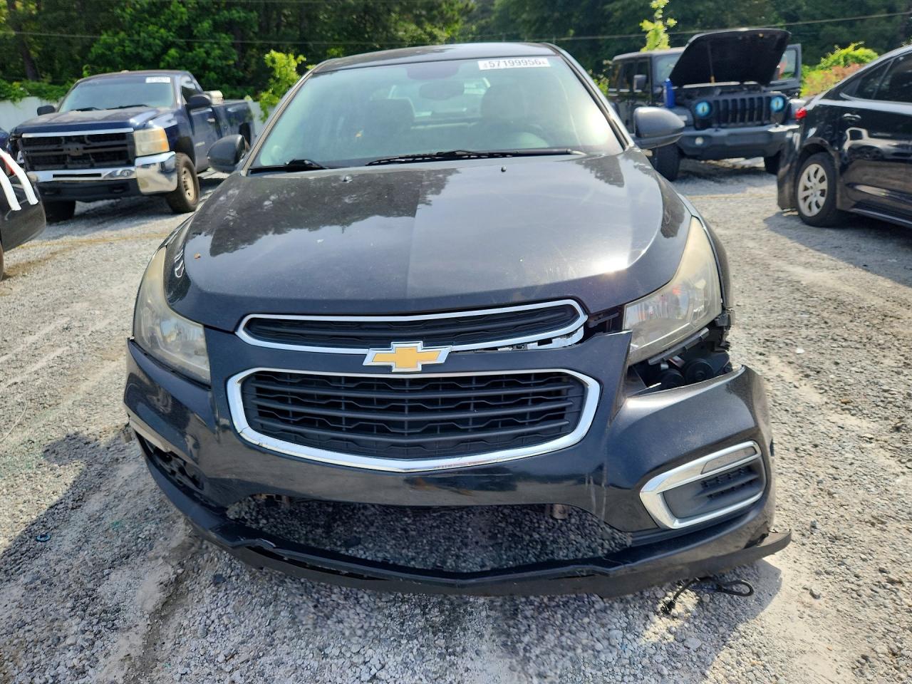 2015 Chevrolet Cruze Lt Black vin: 1G1PC5SB1F7143694
