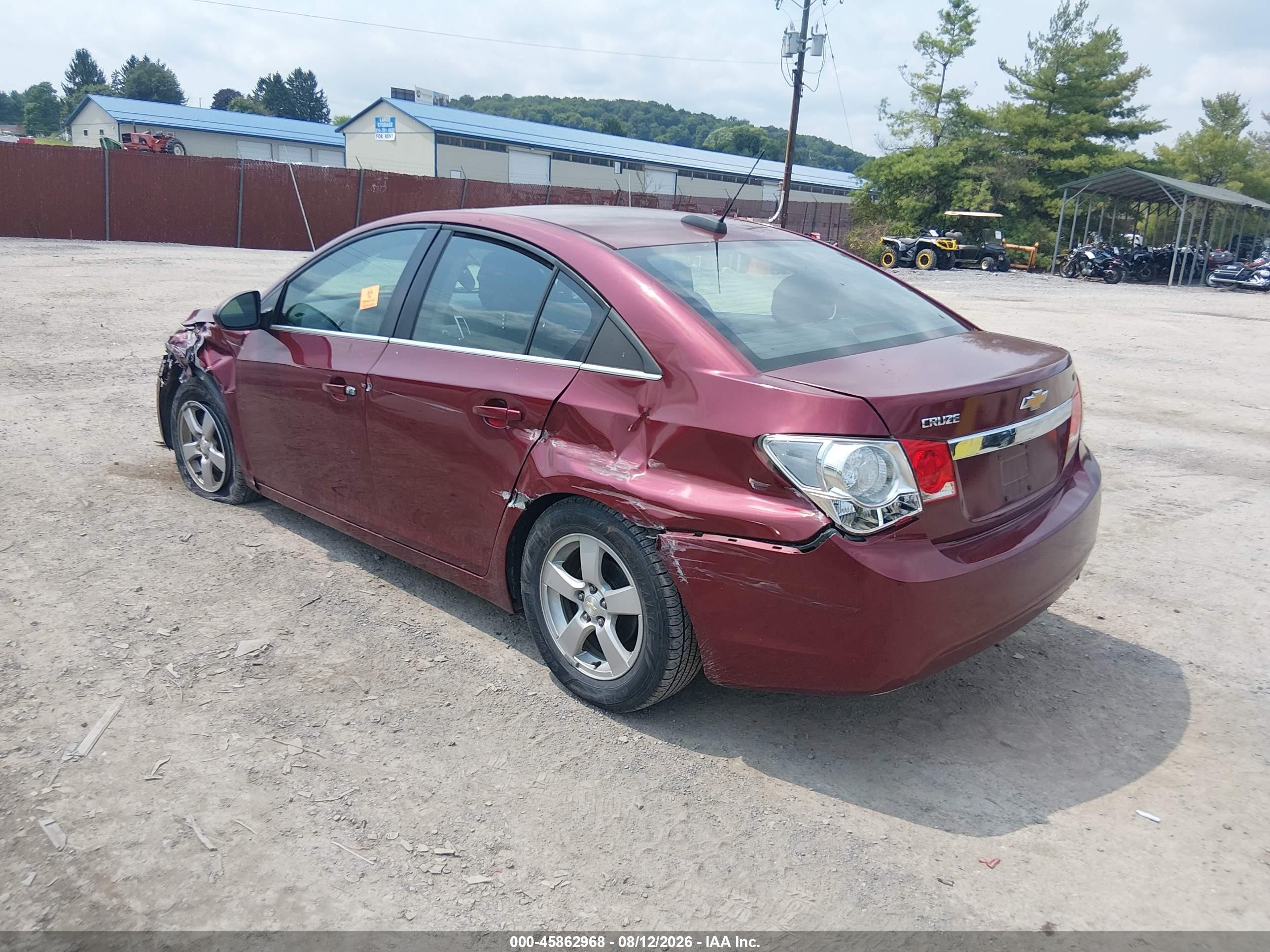 2015 Chevrolet Cruze 1lt Auto Maroon vin: 1G1PC5SB1F7170488