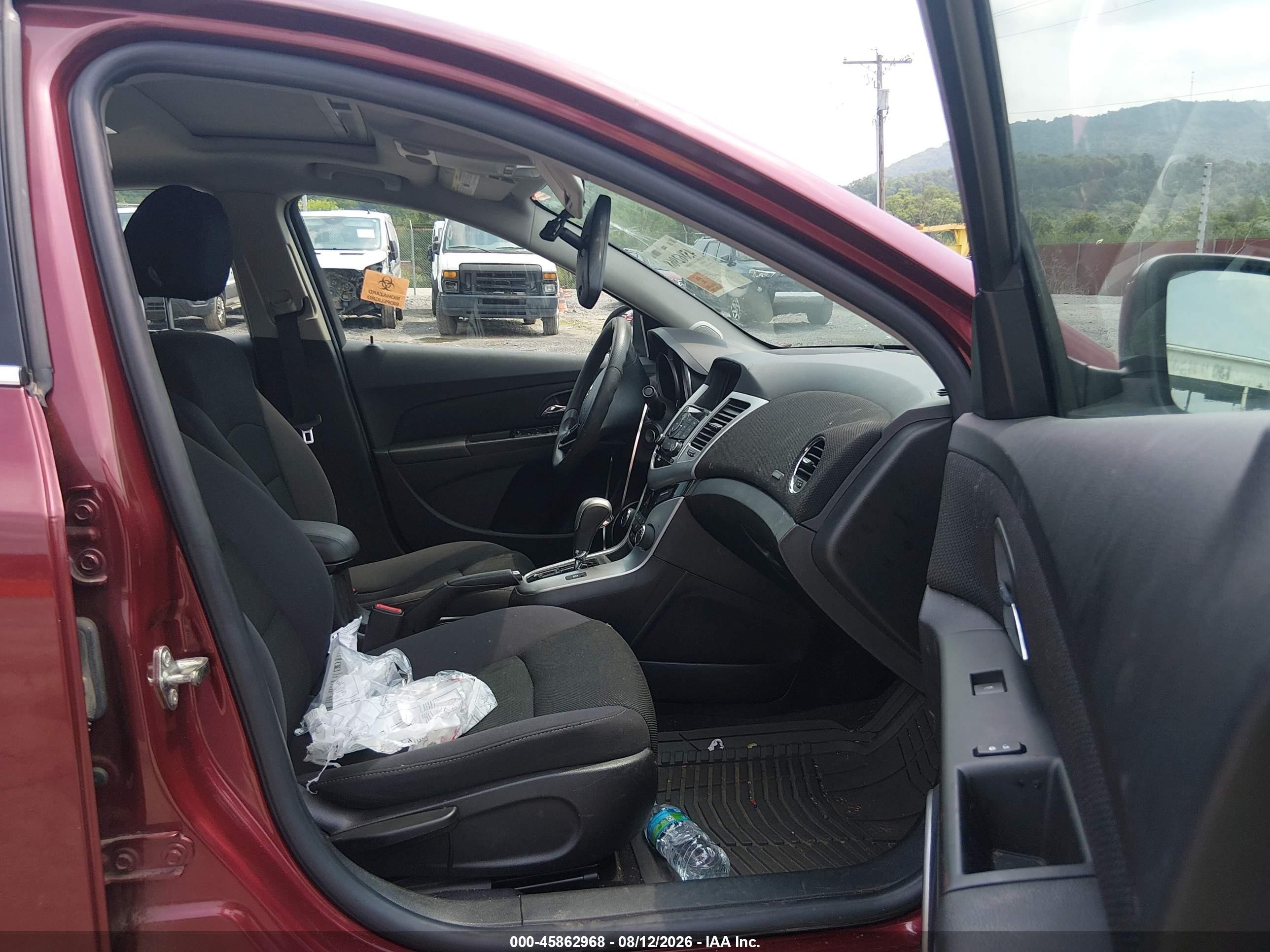 2015 Chevrolet Cruze 1lt Auto Maroon vin: 1G1PC5SB1F7170488