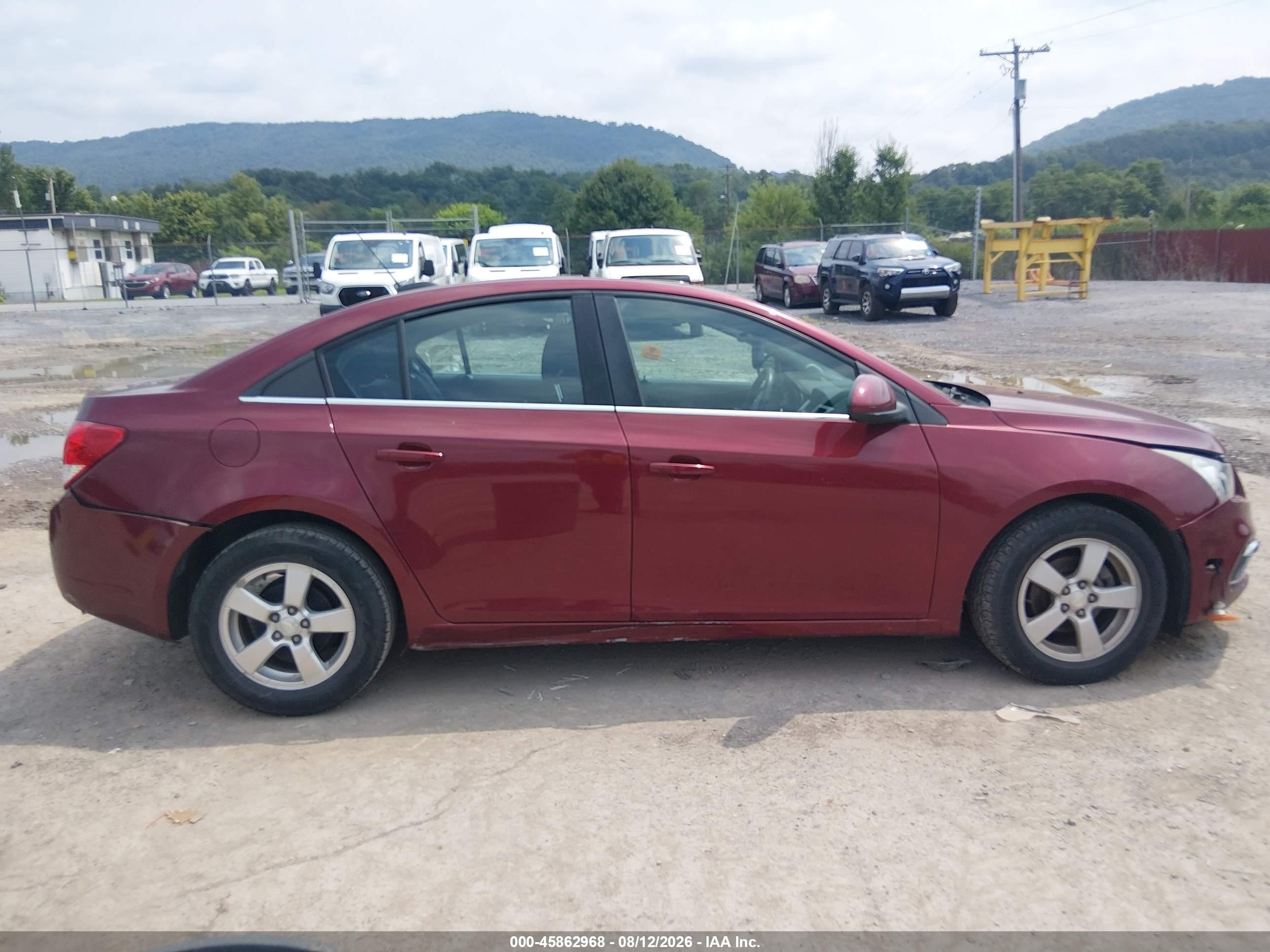 2015 Chevrolet Cruze 1lt Auto Maroon vin: 1G1PC5SB1F7170488