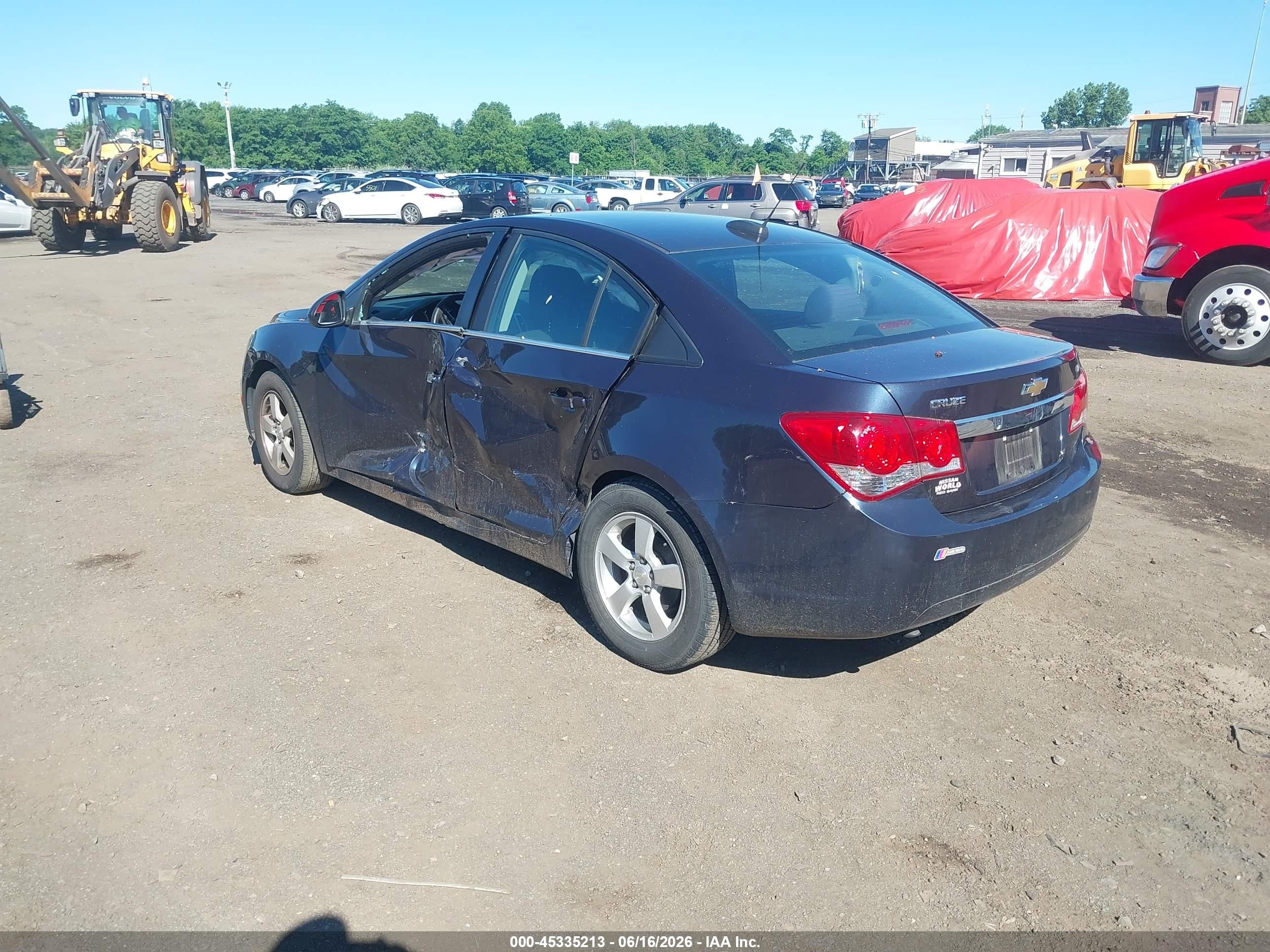 2015 Chevrolet Cruze 1lt Auto Черный vin: 1G1PC5SB1F7203473