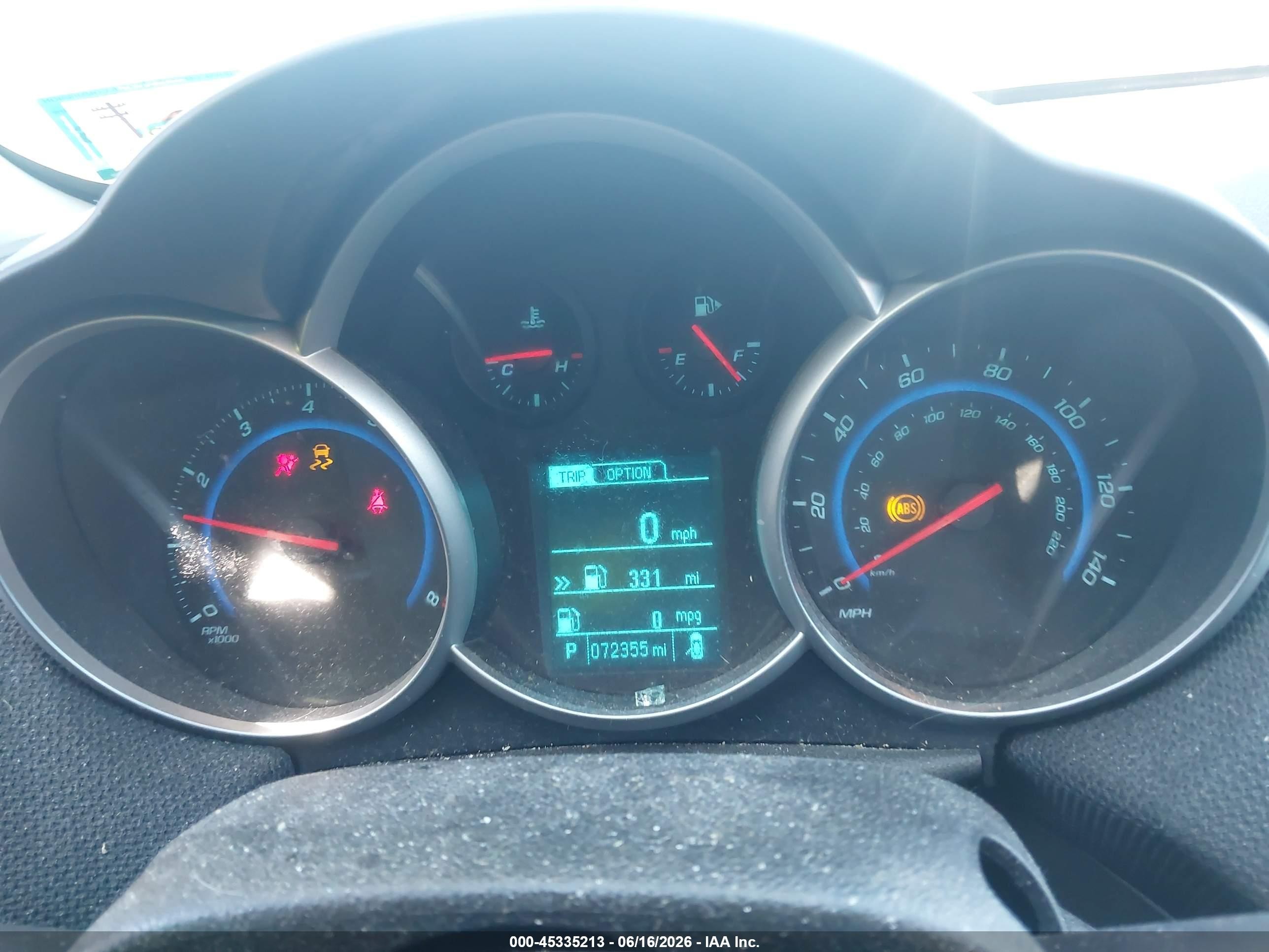 2015 Chevrolet Cruze 1lt Auto Черный vin: 1G1PC5SB1F7203473