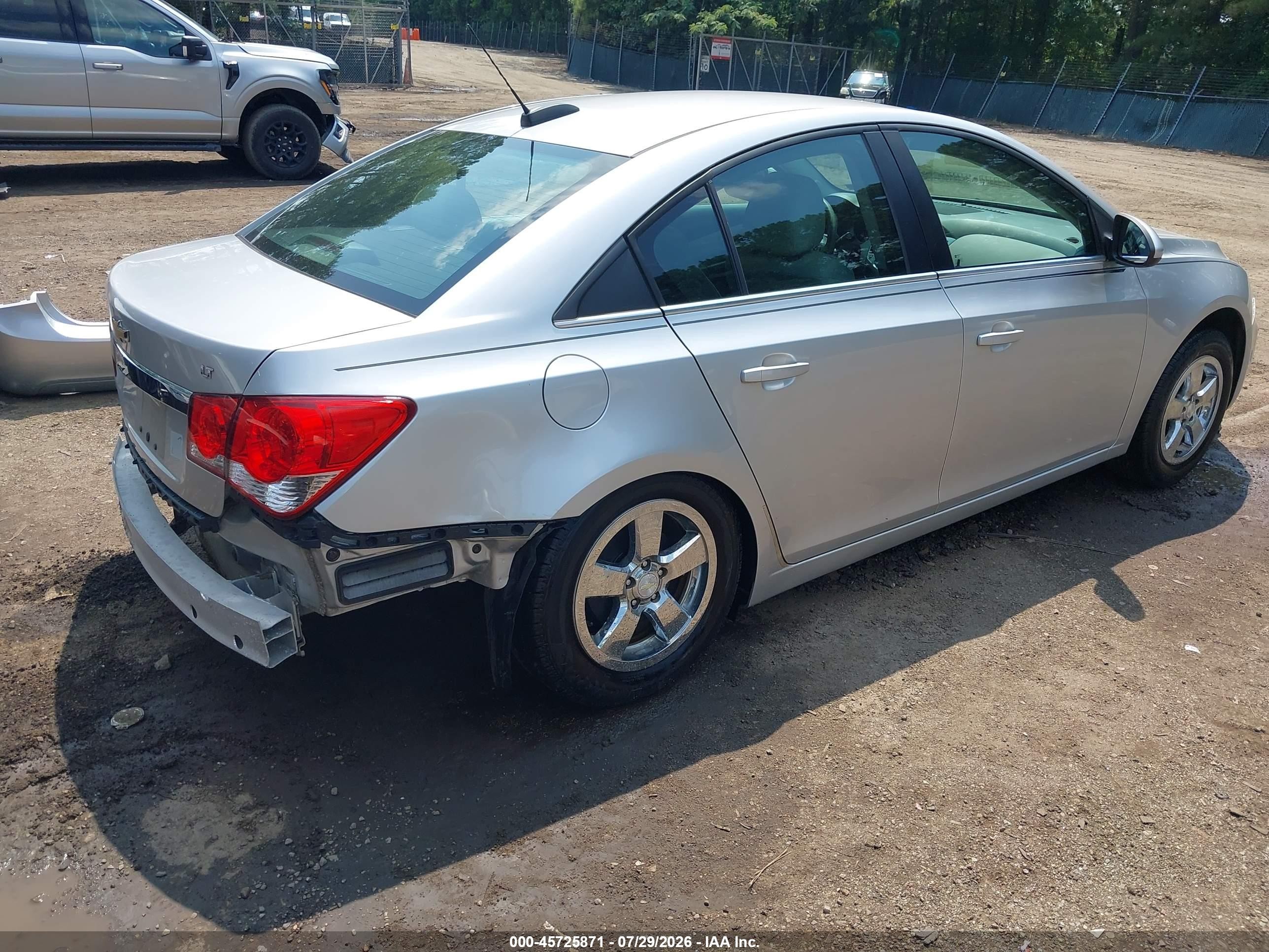 2015 Chevrolet Cruze 1lt Auto Silver vin: 1G1PC5SB1F7217471