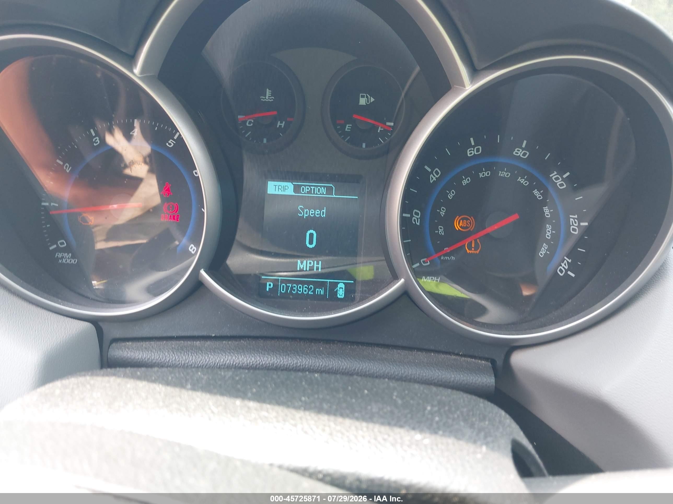 2015 Chevrolet Cruze 1lt Auto Silver vin: 1G1PC5SB1F7217471
