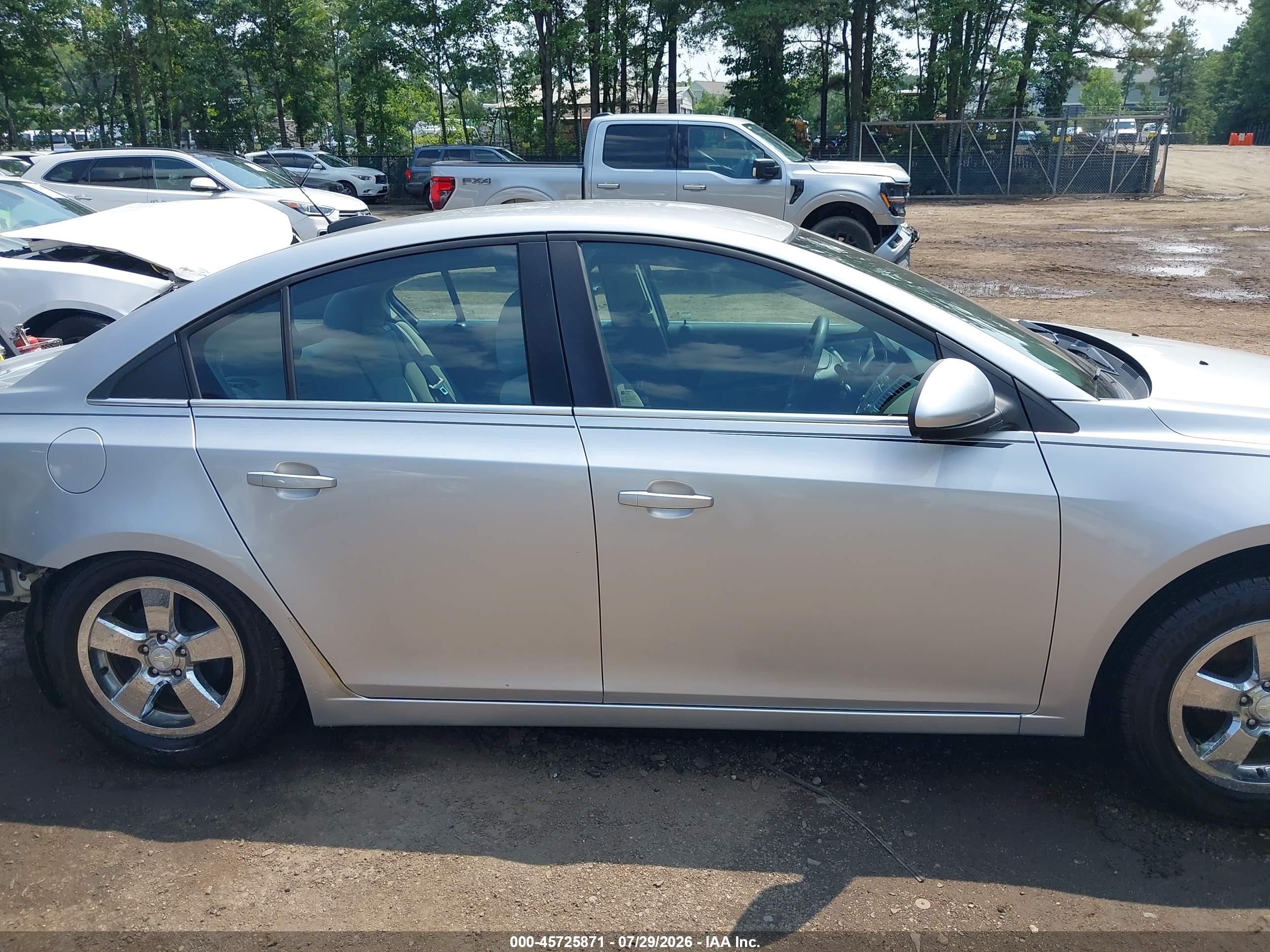 2015 Chevrolet Cruze 1lt Auto Silver vin: 1G1PC5SB1F7217471