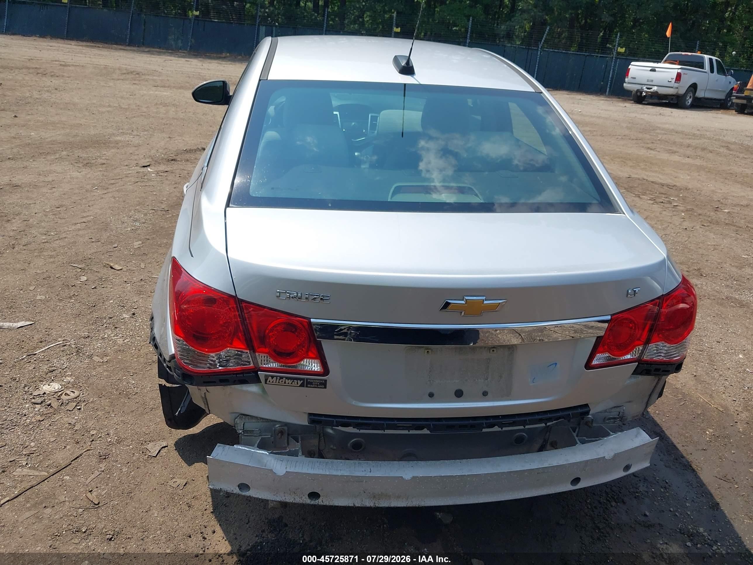 2015 Chevrolet Cruze 1lt Auto Silver vin: 1G1PC5SB1F7217471