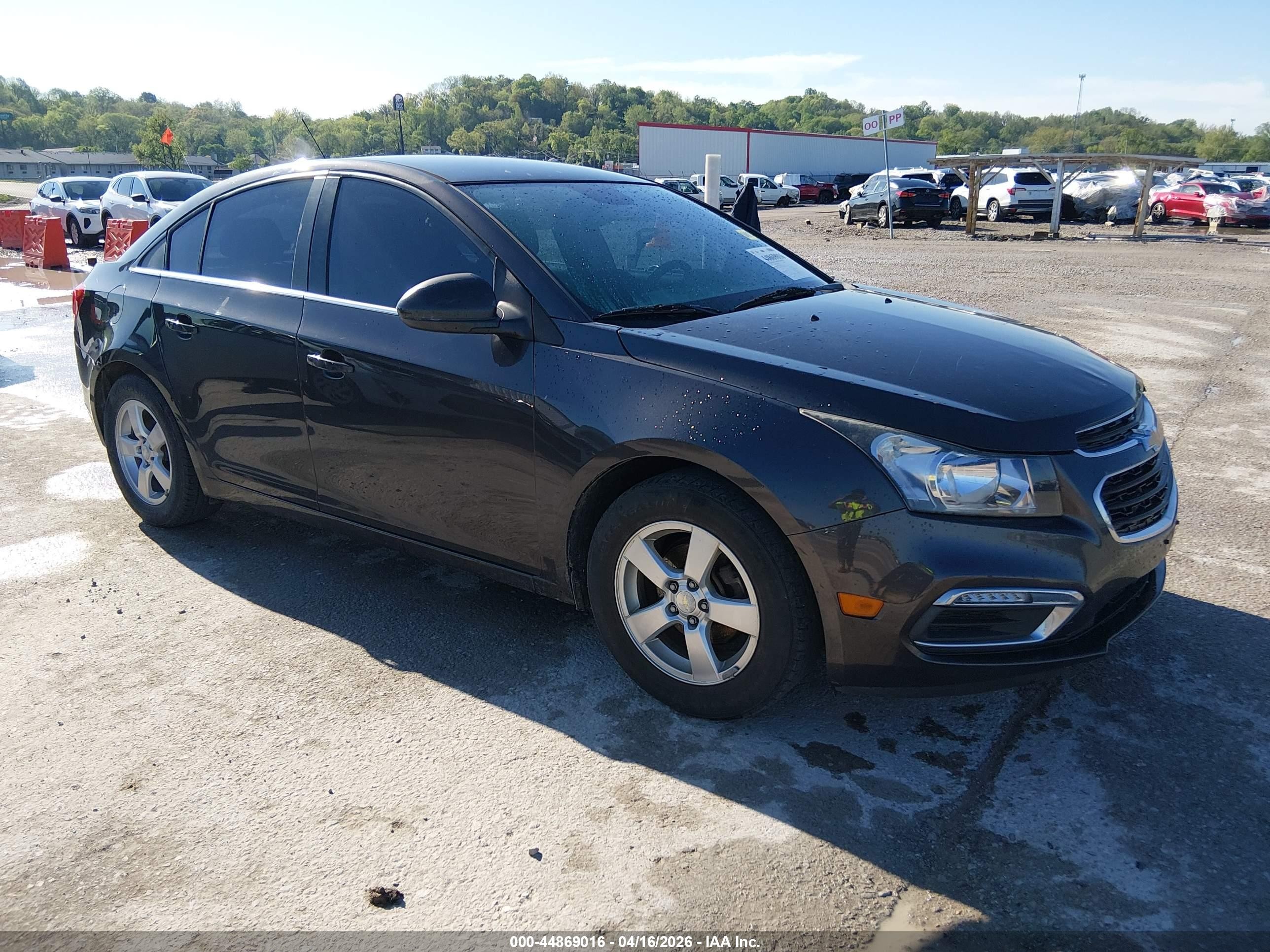 2015 Chevrolet Cruze 1lt Auto Gray vin: 1G1PC5SB1F7245111