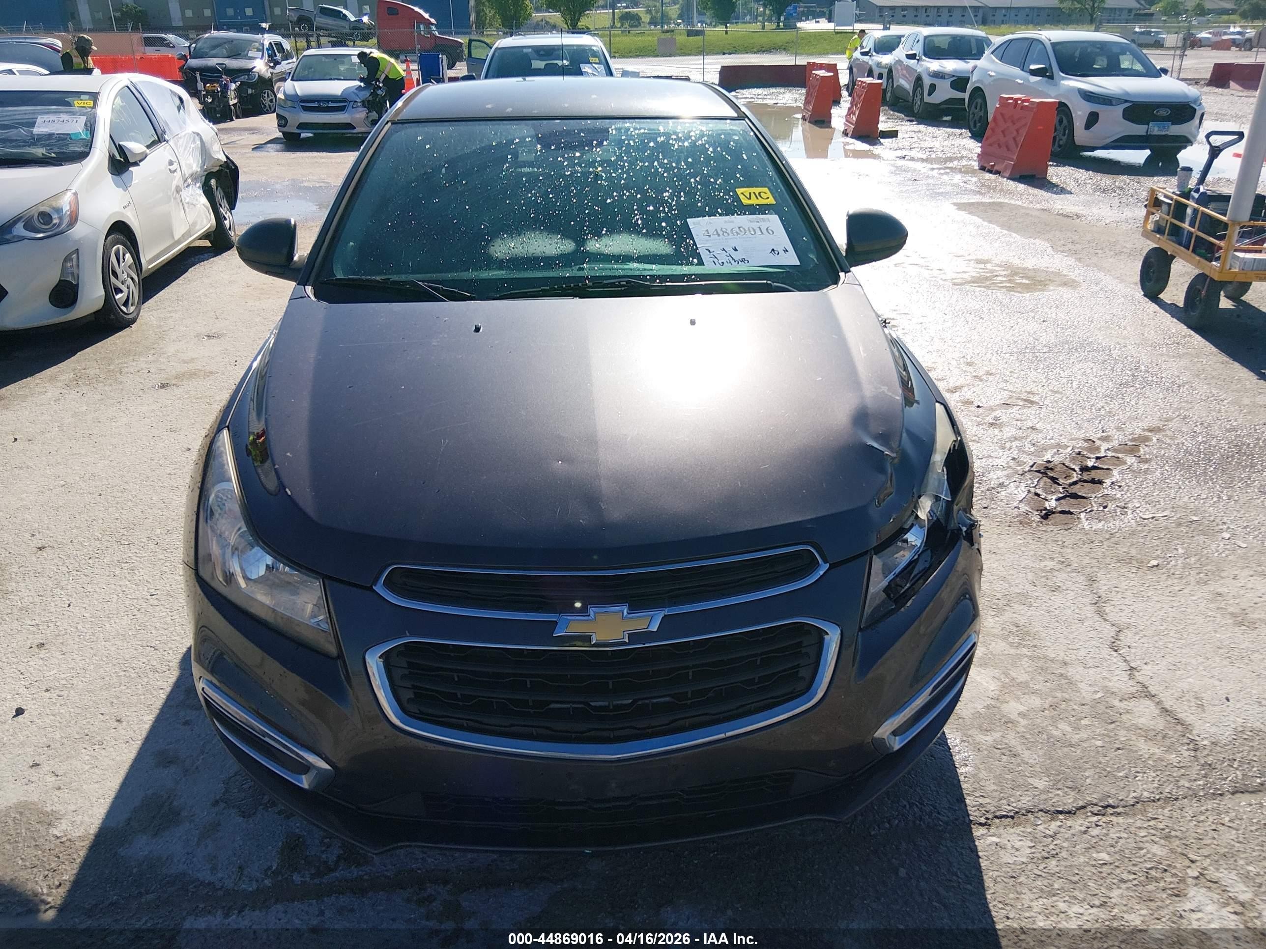 2015 Chevrolet Cruze 1lt Auto Gray vin: 1G1PC5SB1F7245111