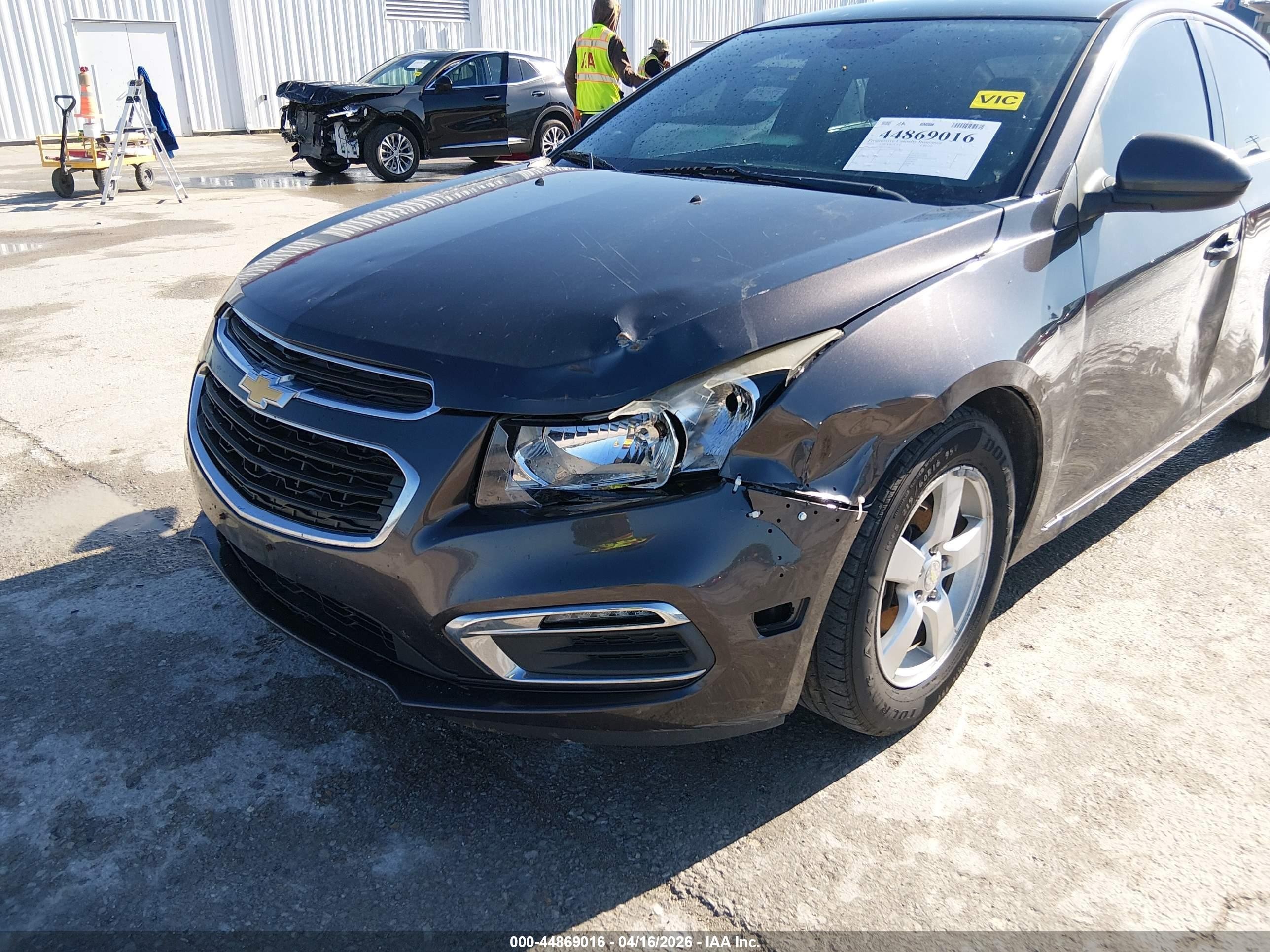 2015 Chevrolet Cruze 1lt Auto Gray vin: 1G1PC5SB1F7245111