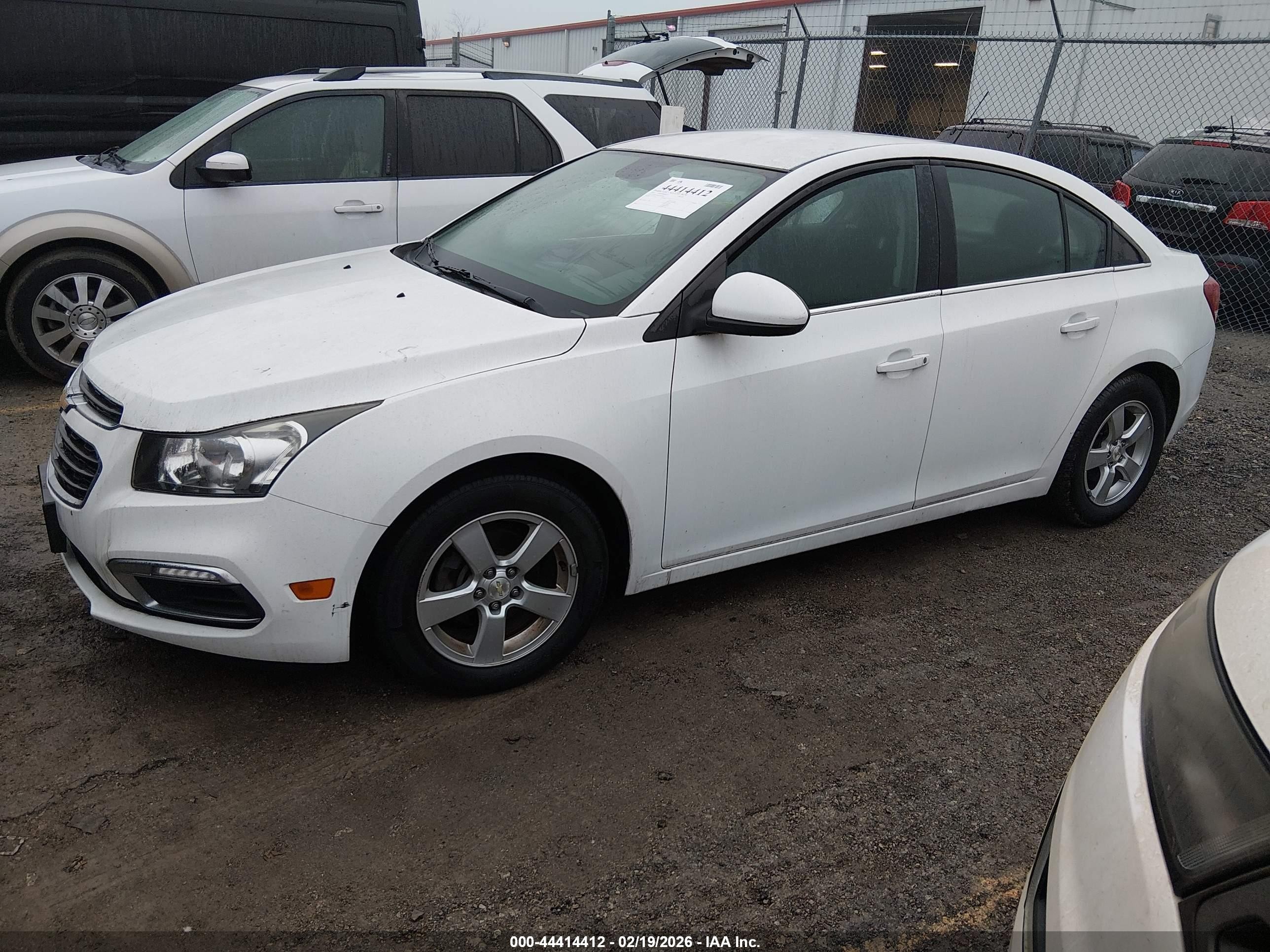 2015 Chevrolet Cruze 1lt Auto White vin: 1G1PC5SB1F7249398