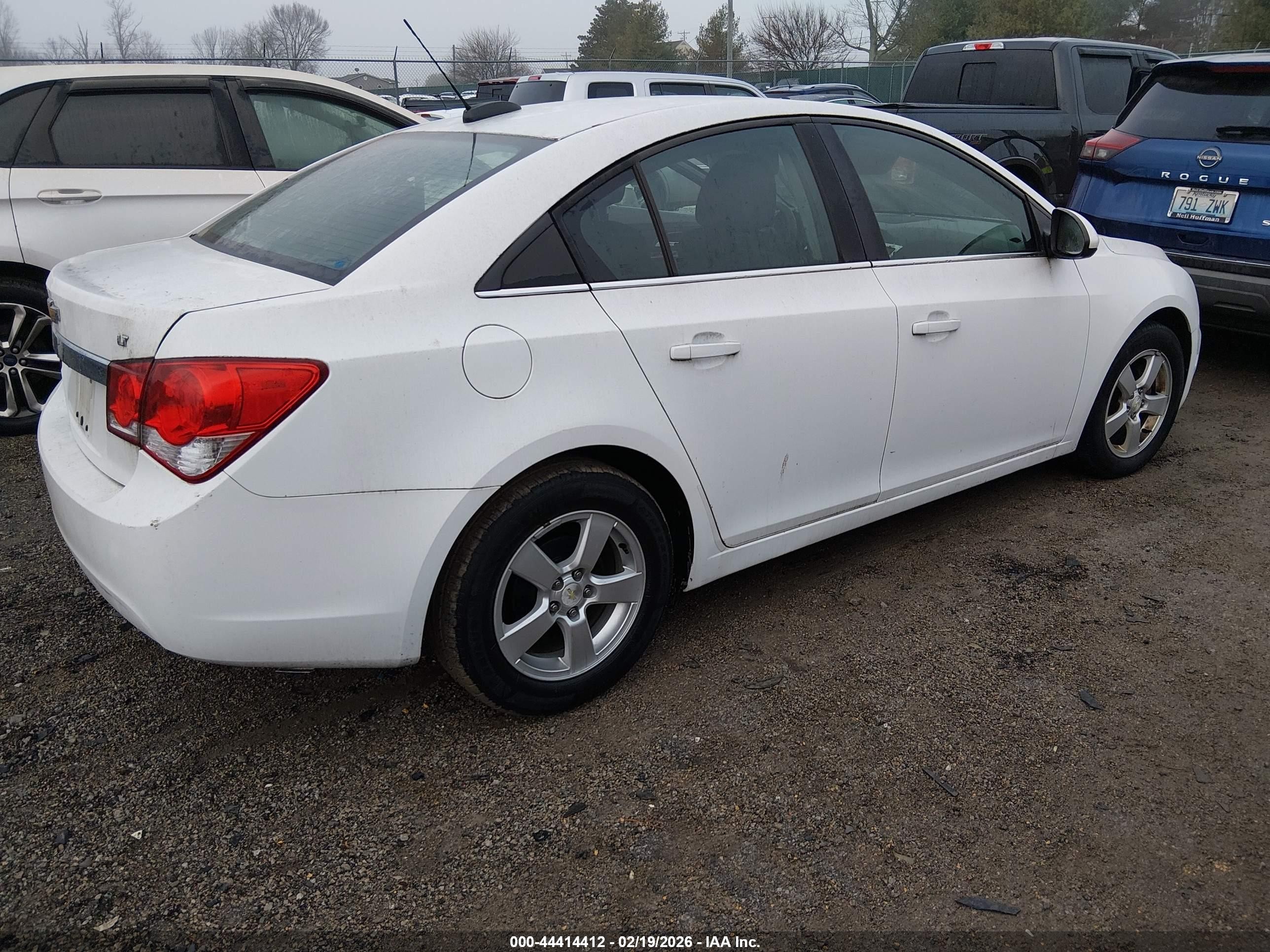 2015 Chevrolet Cruze 1lt Auto White vin: 1G1PC5SB1F7249398
