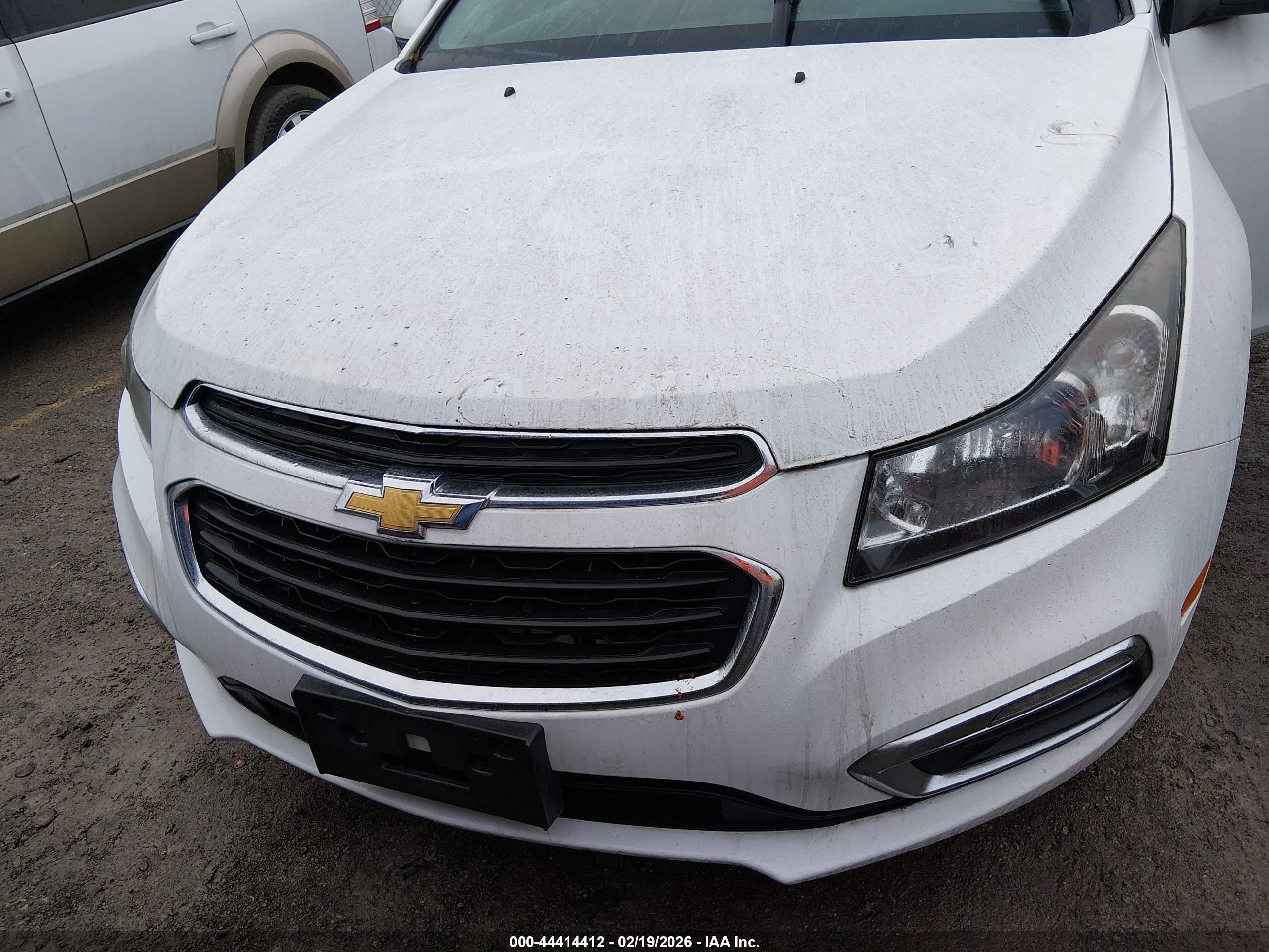2015 Chevrolet Cruze 1lt Auto White vin: 1G1PC5SB1F7249398