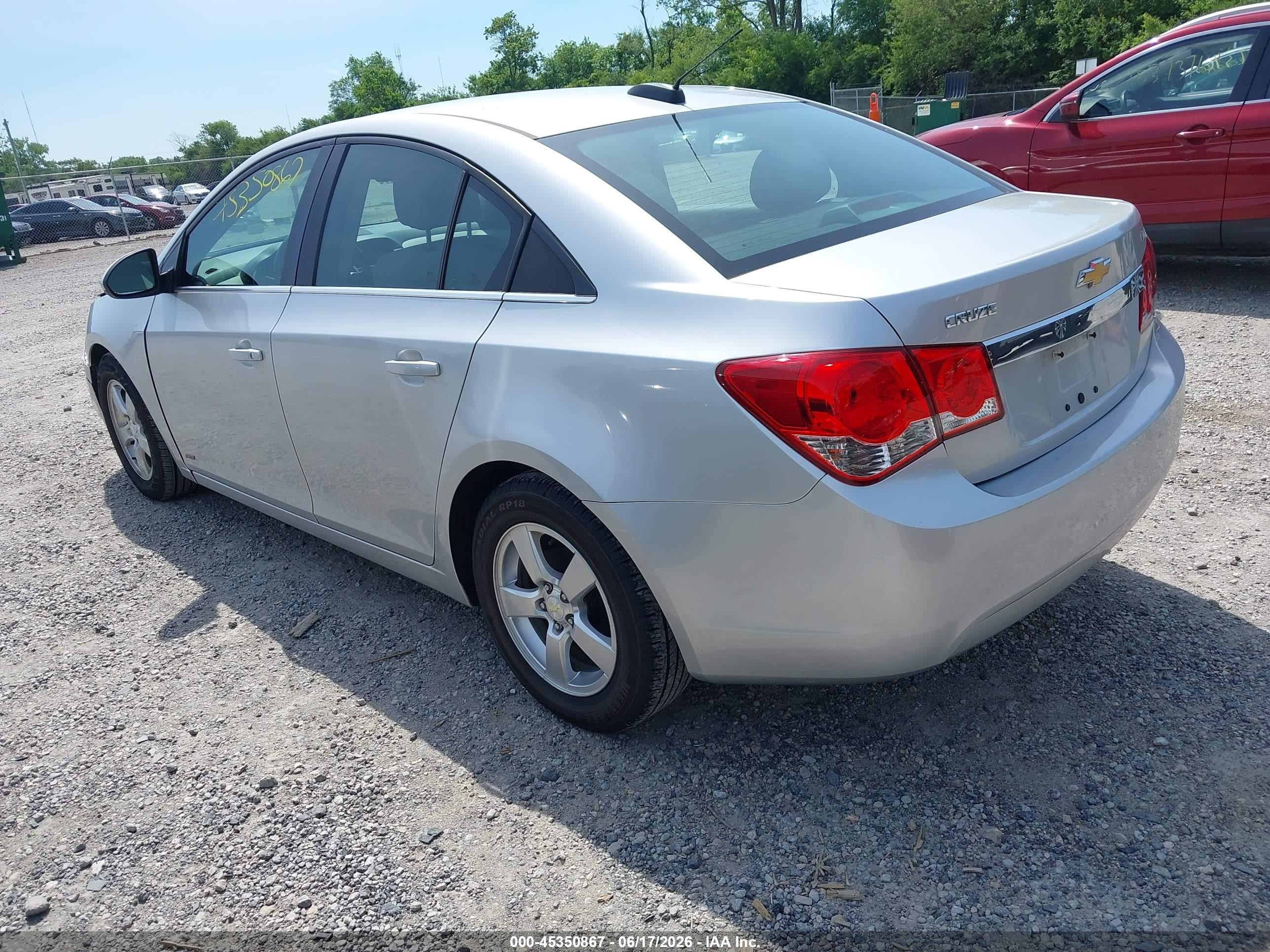 2015 Chevrolet Cruze 1lt Auto Silver vin: 1G1PC5SB1F7257324