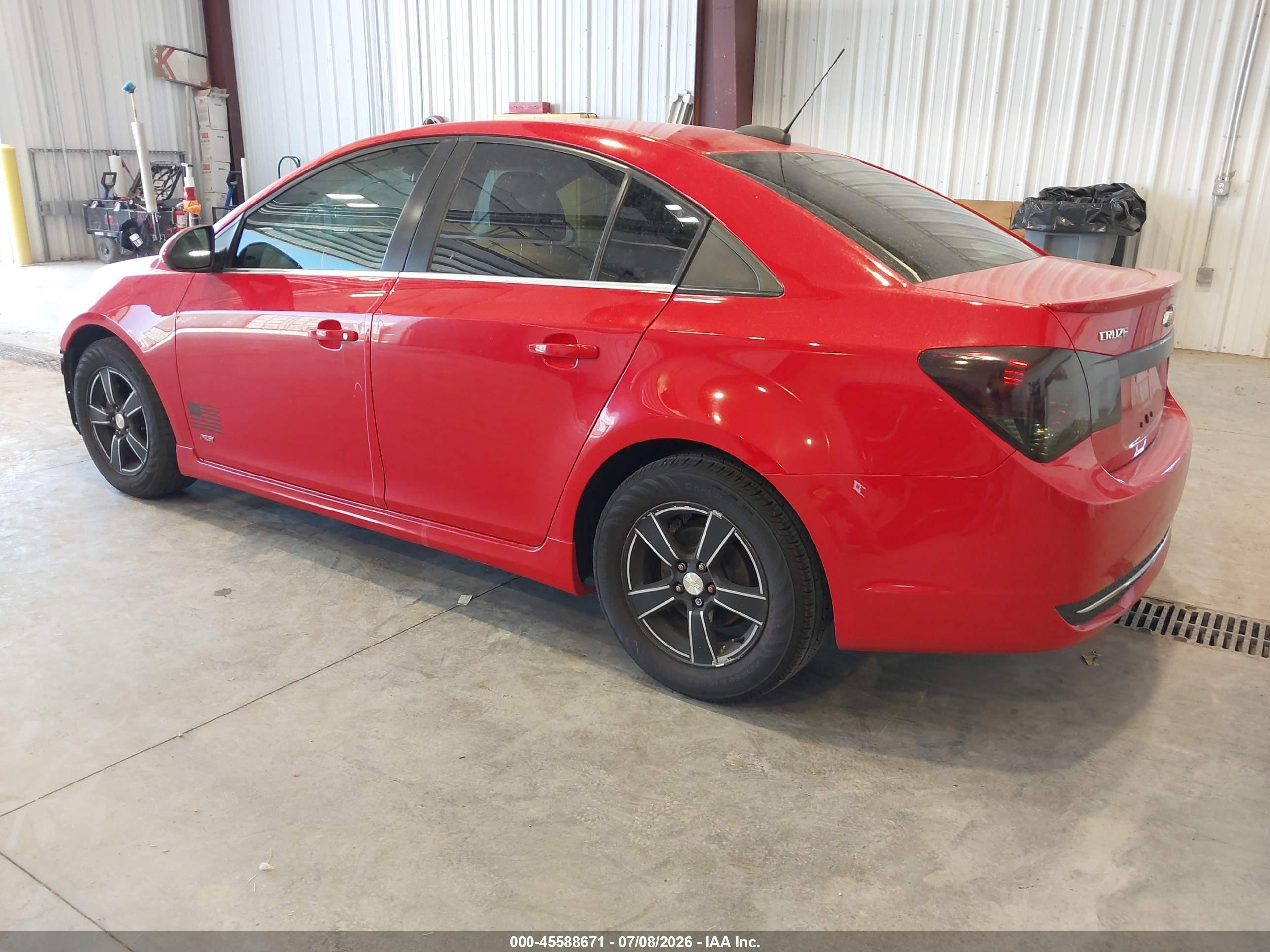 2015 Chevrolet Cruze 1lt Auto Red vin: 1G1PC5SB1F7259770