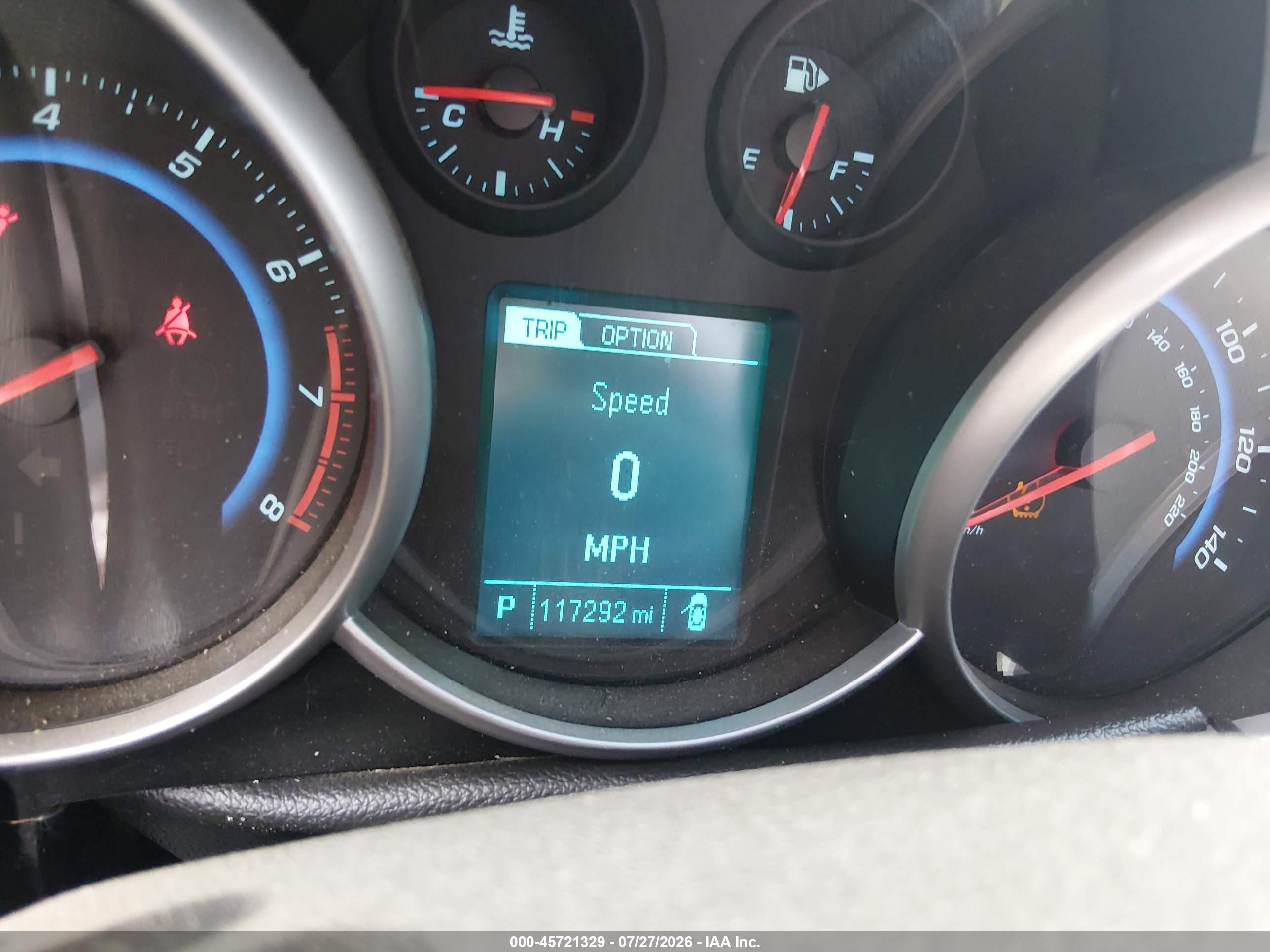 2015 Chevrolet Cruze 1lt Auto Gray vin: 1G1PC5SB1F7261857