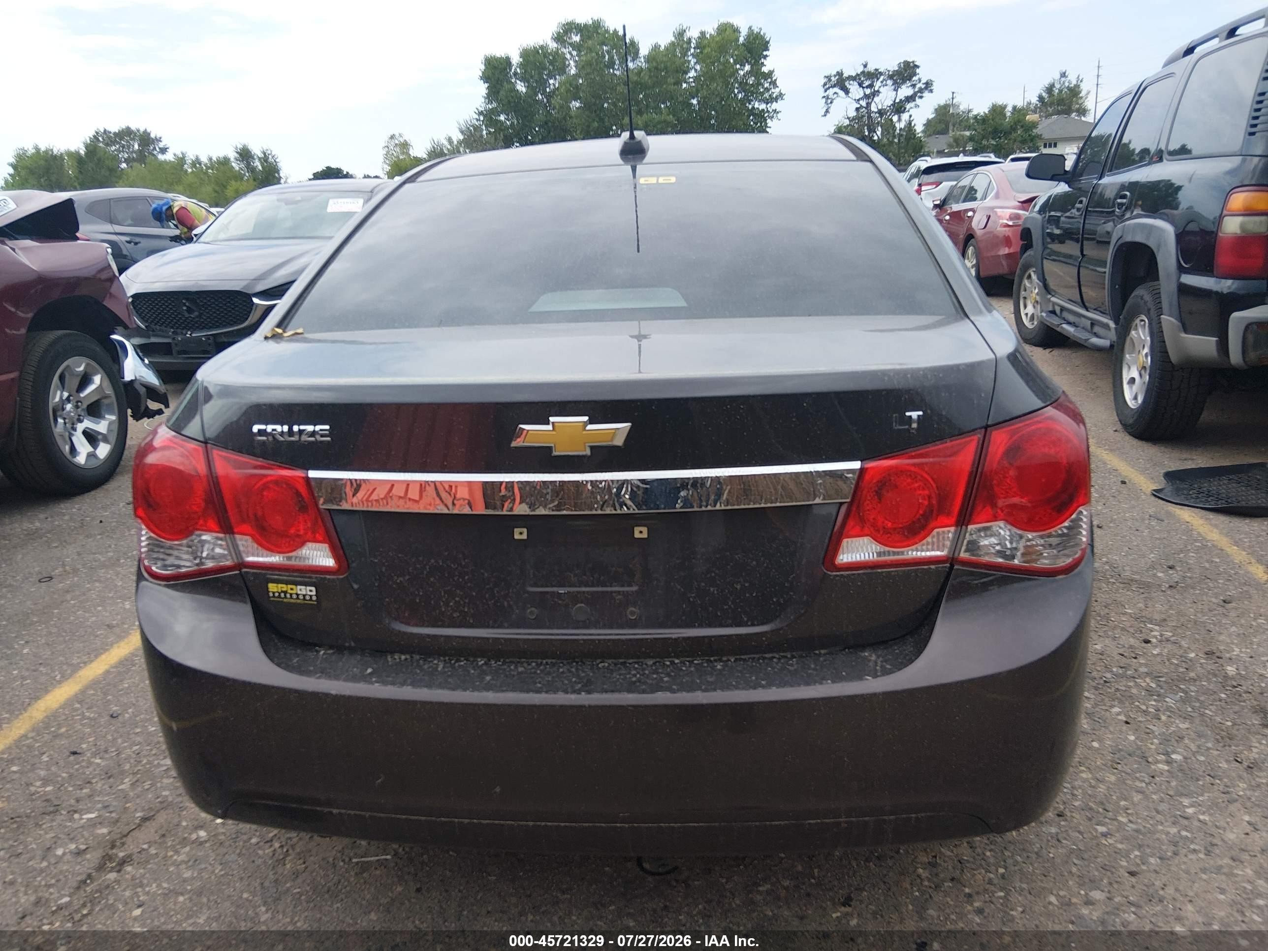 2015 Chevrolet Cruze 1lt Auto Gray vin: 1G1PC5SB1F7261857