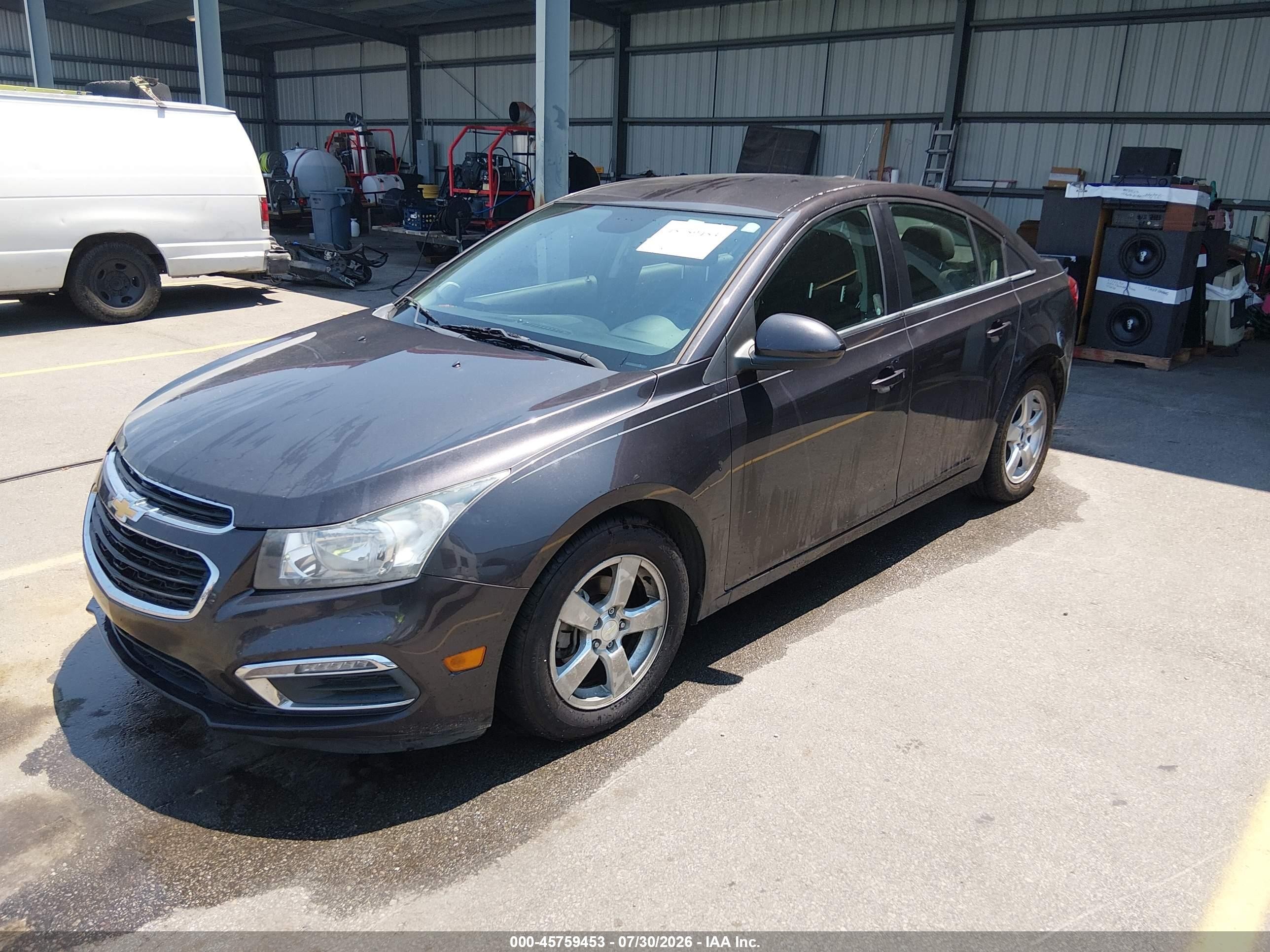 2015 Chevrolet Cruze 1lt Auto Black vin: 1G1PC5SB1F7277122