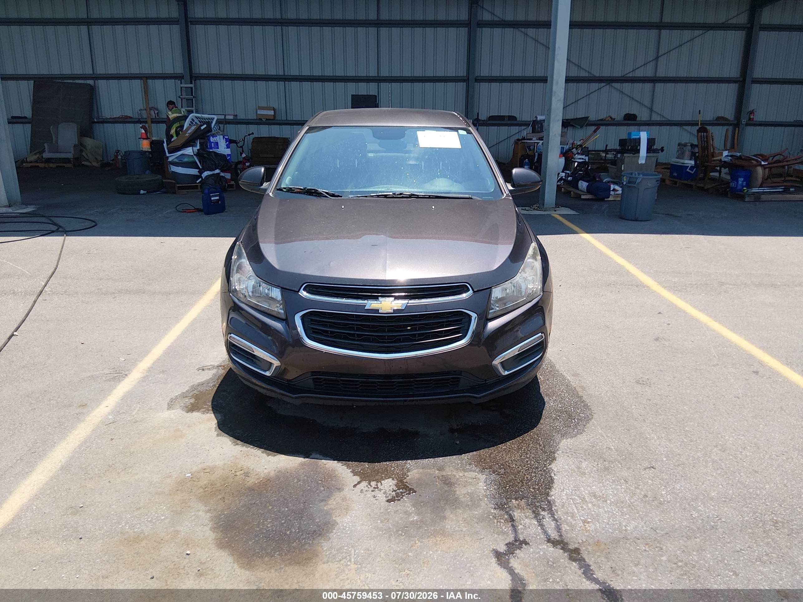 2015 Chevrolet Cruze 1lt Auto Black vin: 1G1PC5SB1F7277122