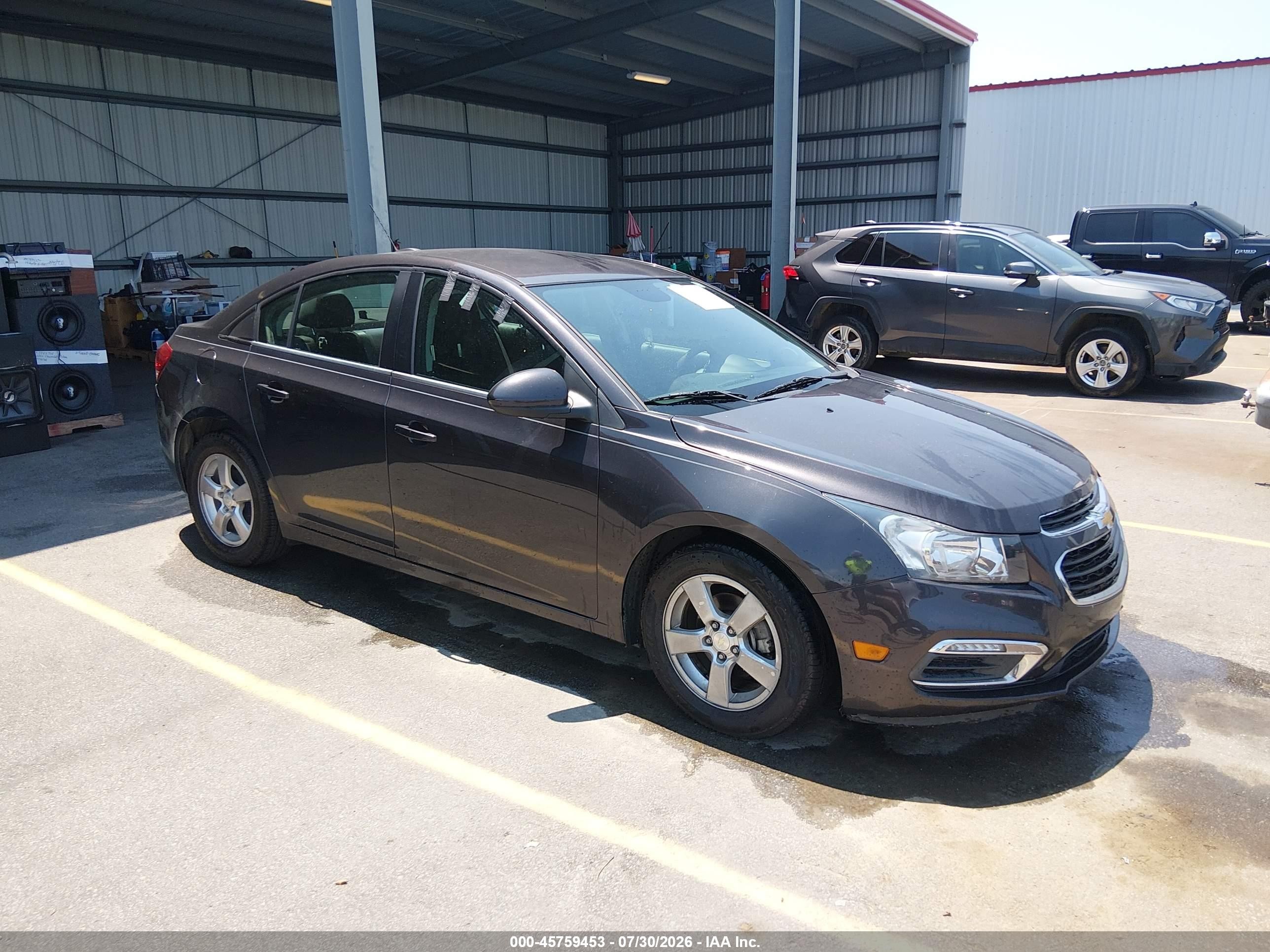 2015 Chevrolet Cruze 1lt Auto Black vin: 1G1PC5SB1F7277122