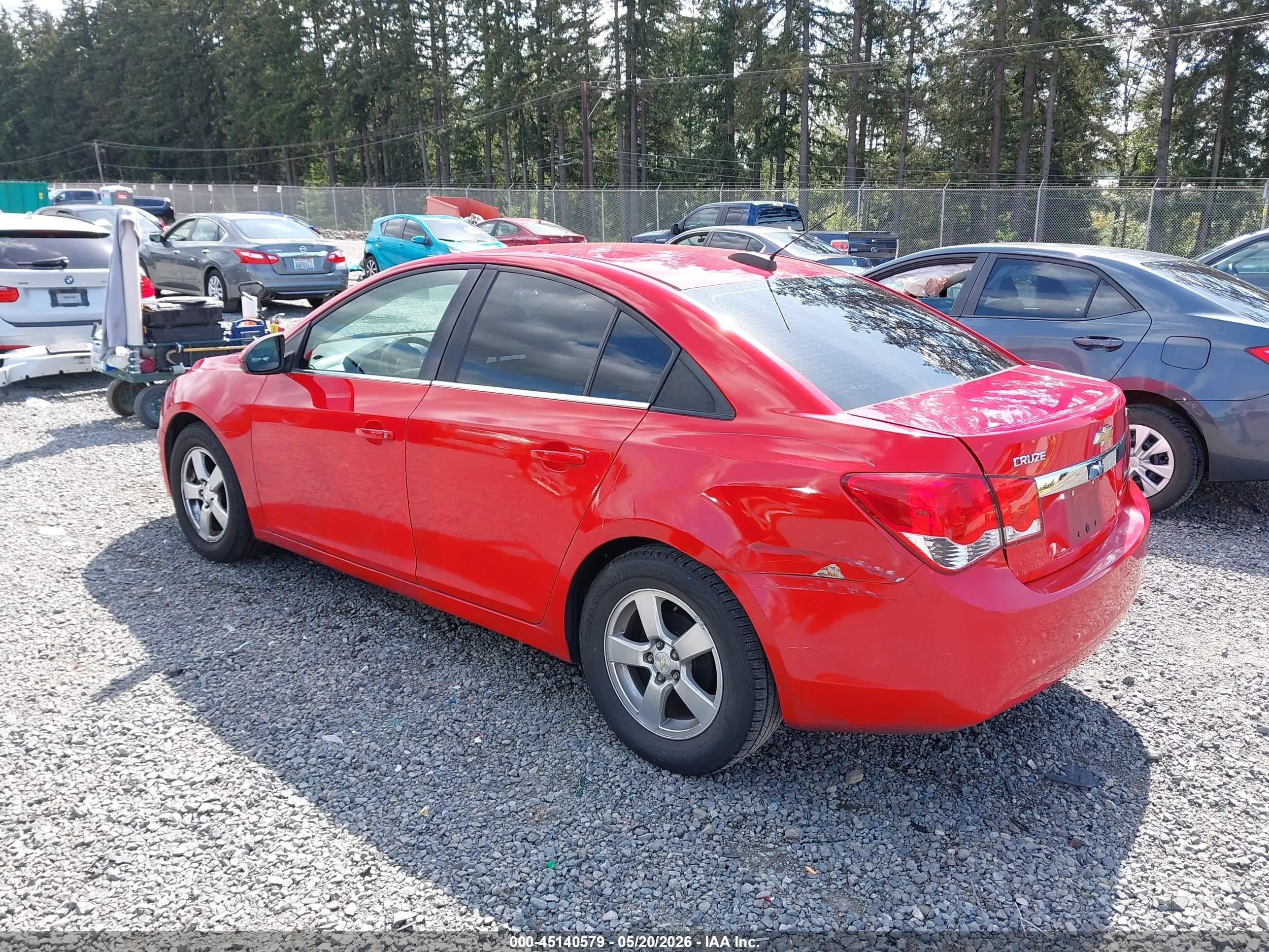 2015 Chevrolet Cruze 1lt Auto Красный vin: 1G1PC5SB1F7290999