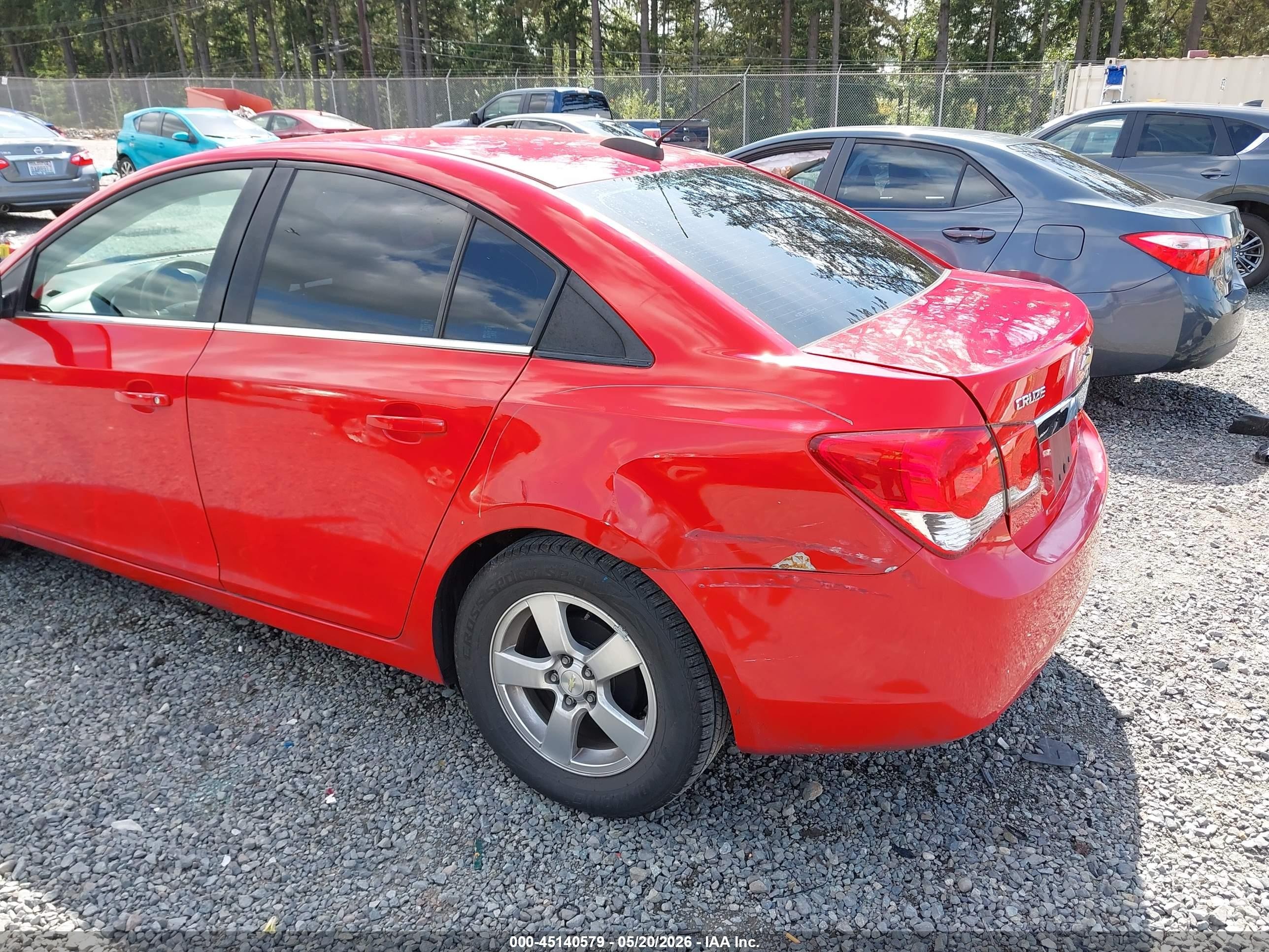 2015 Chevrolet Cruze 1lt Auto Красный vin: 1G1PC5SB1F7290999
