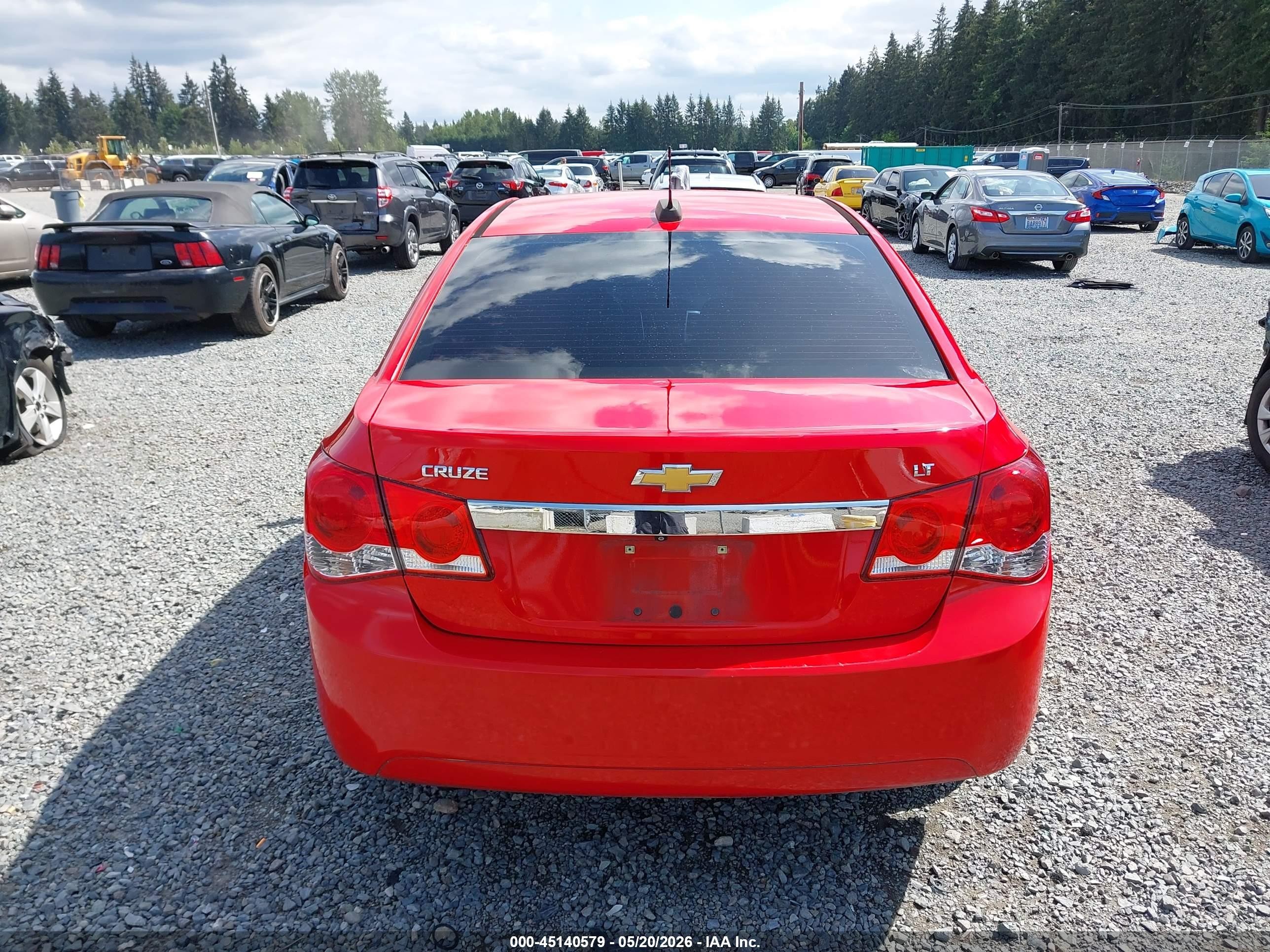 2015 Chevrolet Cruze 1lt Auto Красный vin: 1G1PC5SB1F7290999