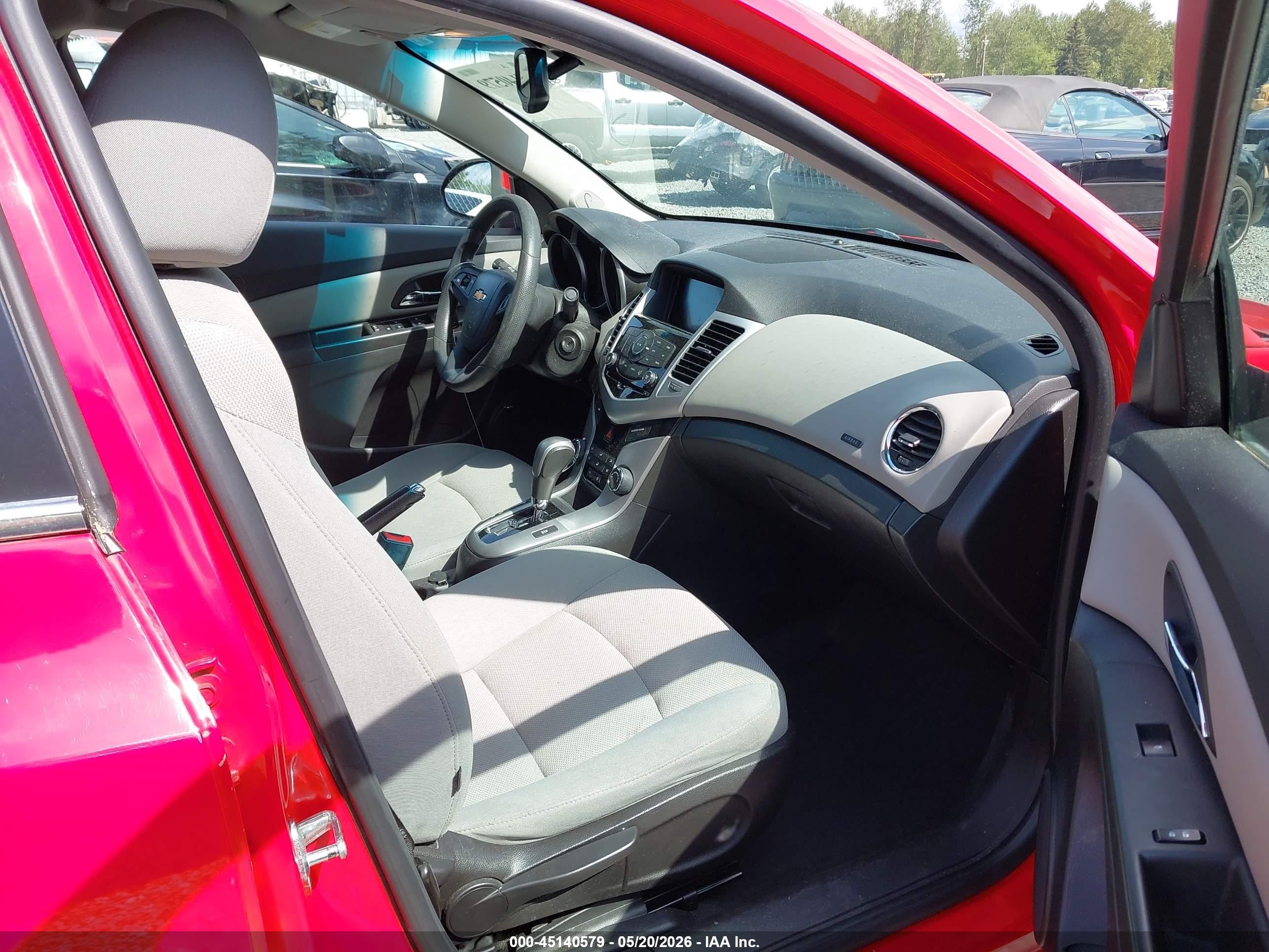 2015 Chevrolet Cruze 1lt Auto Красный vin: 1G1PC5SB1F7290999