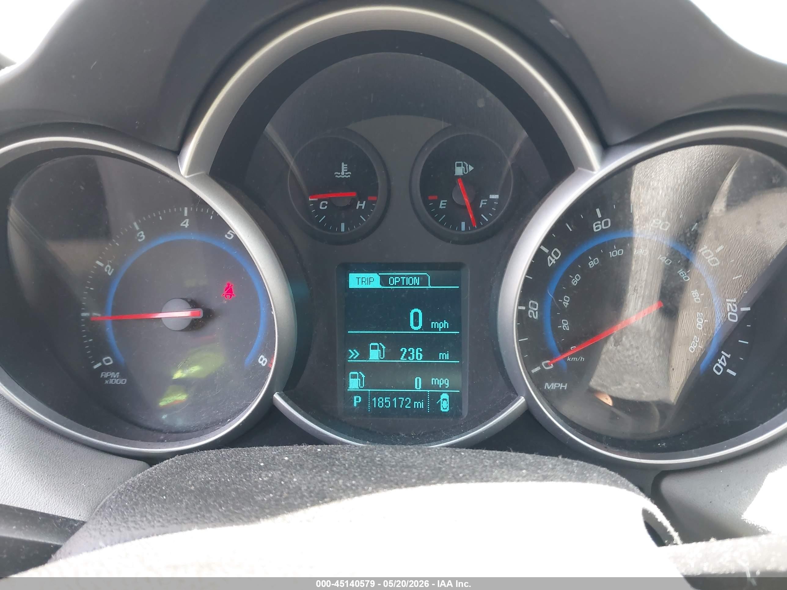 2015 Chevrolet Cruze 1lt Auto Красный vin: 1G1PC5SB1F7290999