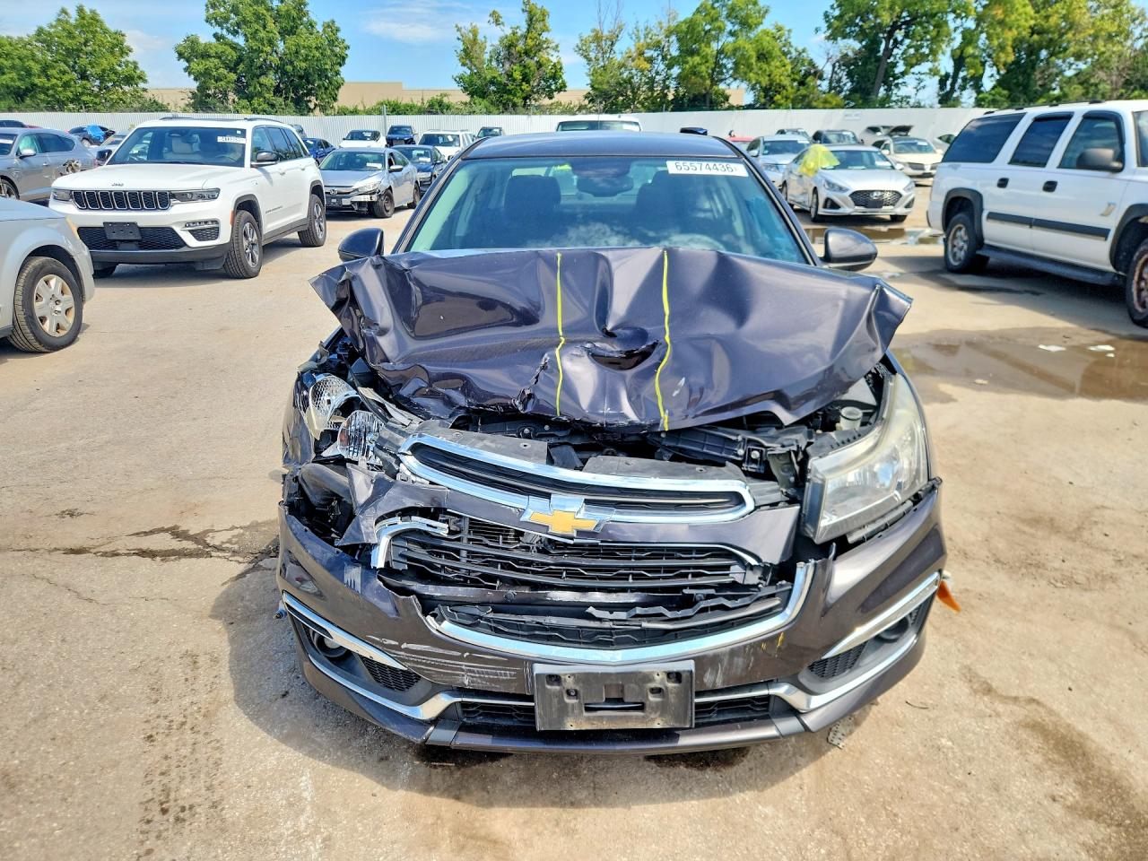 2015 Chevrolet Cruze Lt Gray vin: 1G1PC5SB1F7293997