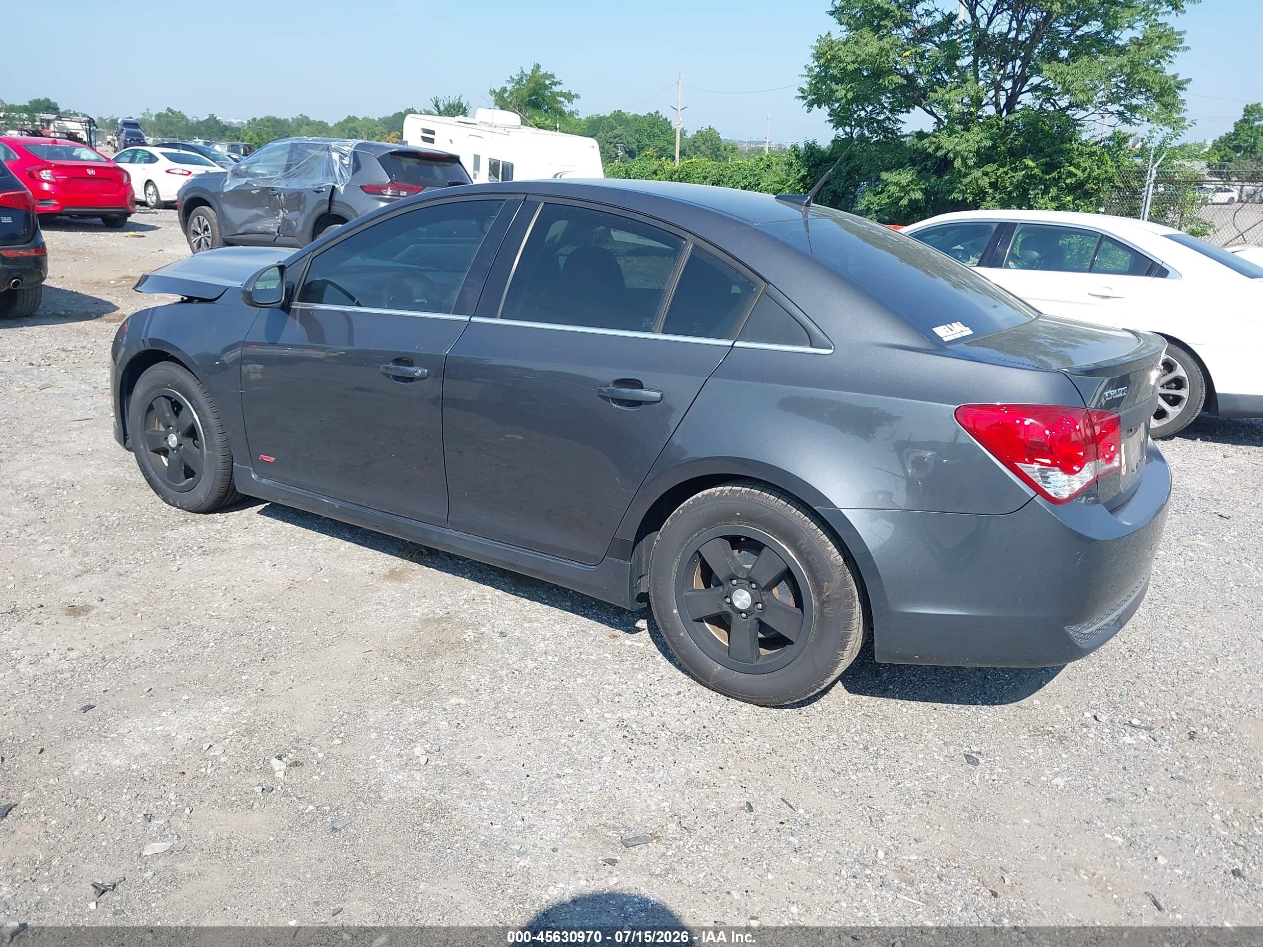2013 Chevrolet Cruze 1lt Auto Gray vin: 1G1PC5SB2D7146780