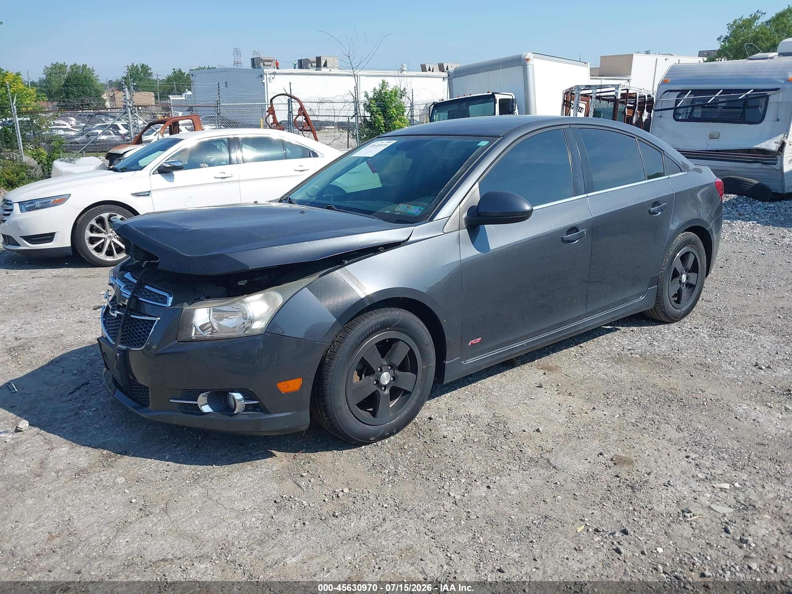 2013 Chevrolet Cruze 1lt Auto Gray vin: 1G1PC5SB2D7146780