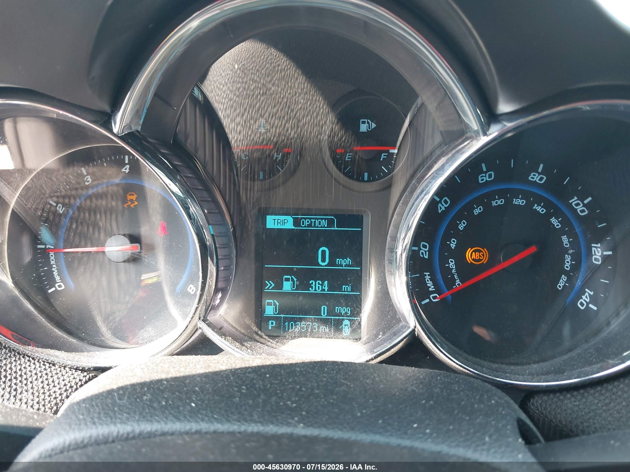 2013 Chevrolet Cruze 1lt Auto Gray vin: 1G1PC5SB2D7146780