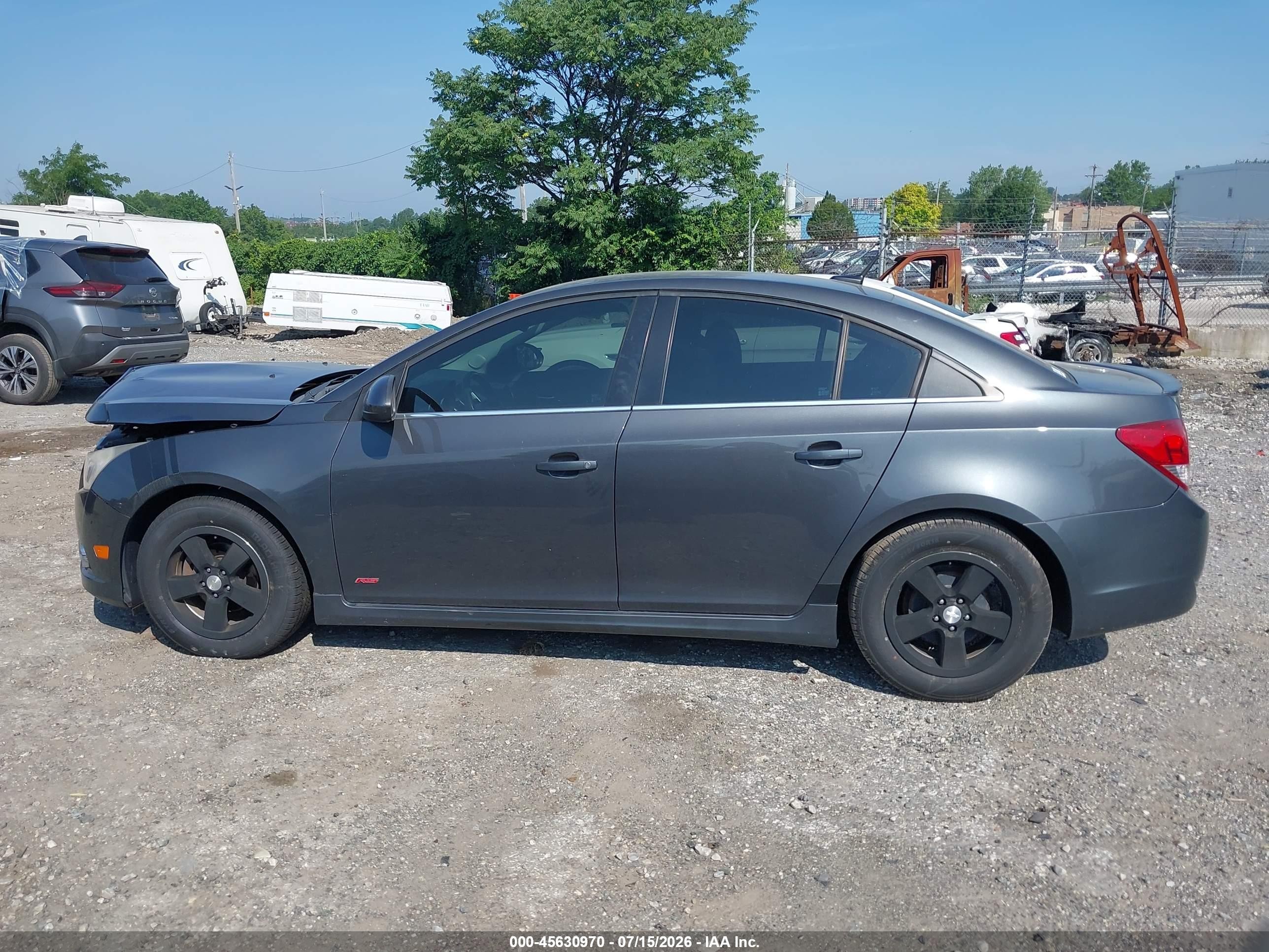 2013 Chevrolet Cruze 1lt Auto Gray vin: 1G1PC5SB2D7146780