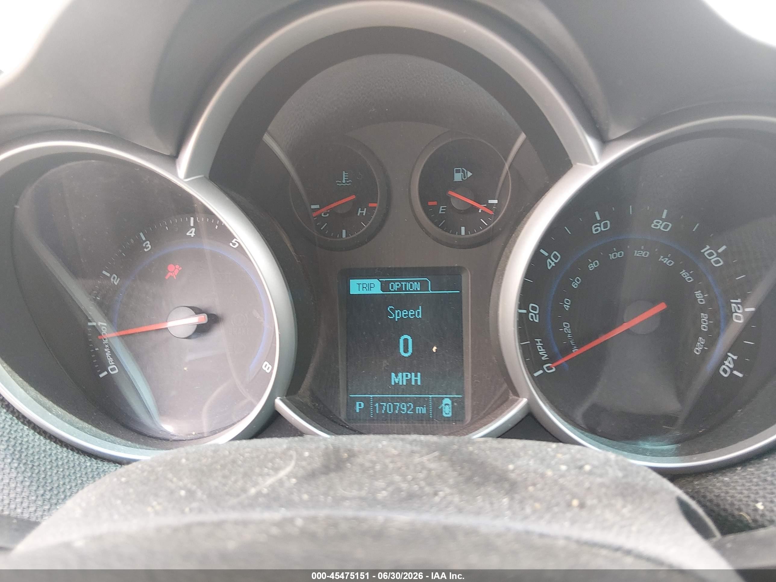 2013 Chevrolet Cruze 1lt Auto Blue vin: 1G1PC5SB2D7180699