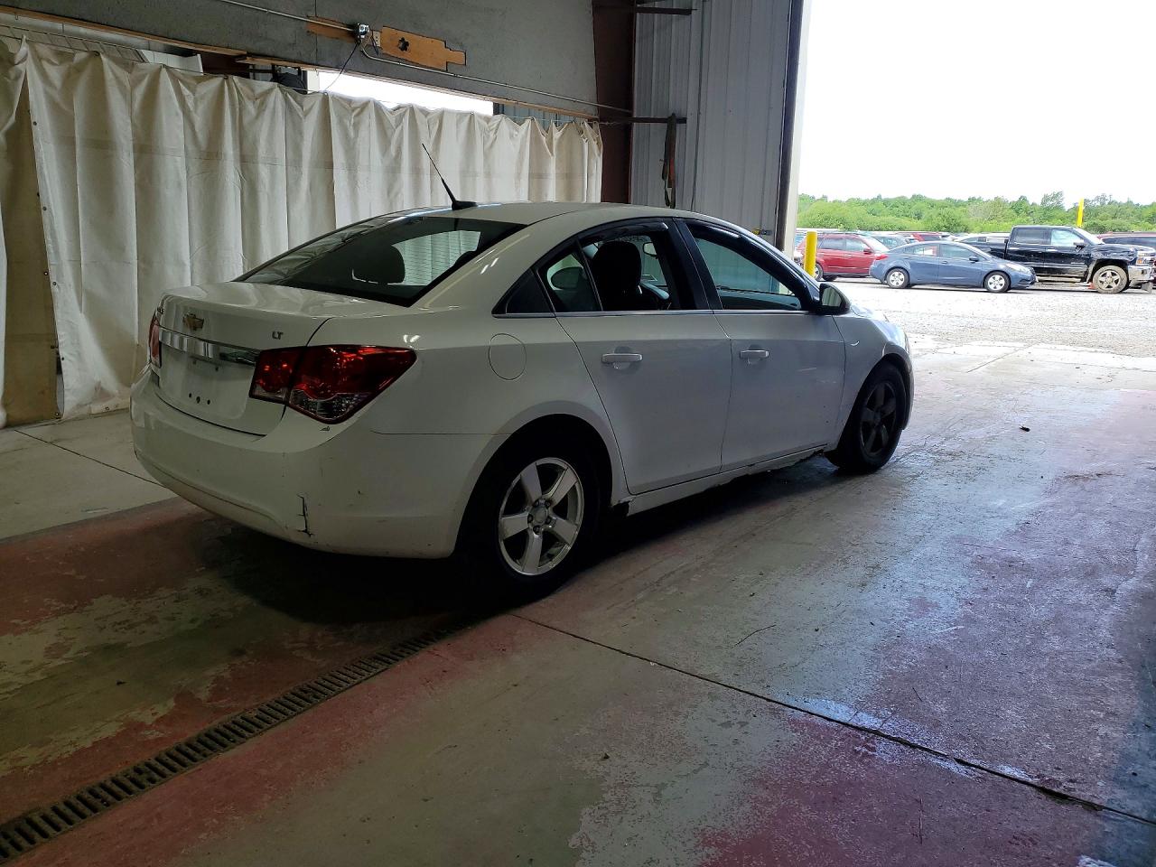 2013 Chevrolet Cruze Lt White vin: 1G1PC5SB2D7201146