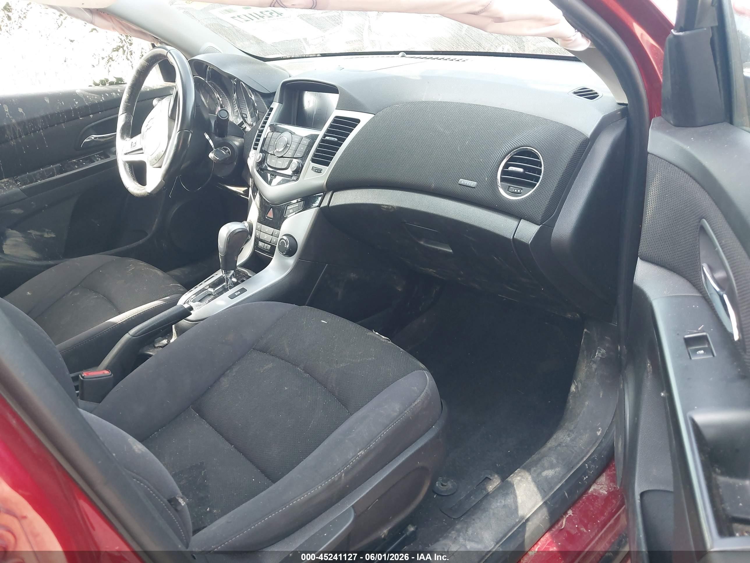 2013 Chevrolet Cruze 1lt Auto Red vin: 1G1PC5SB2D7217721